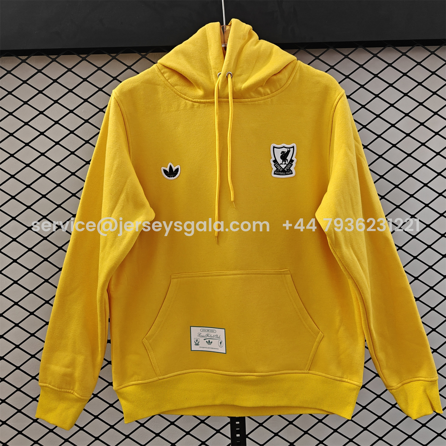 JerseysGala.com | Liver.pool 25-26 Originals Terrace Icon White Team Logo Unisex Pullover Hoodie -Customize Name, Number and Patch | Worldwide Shipping