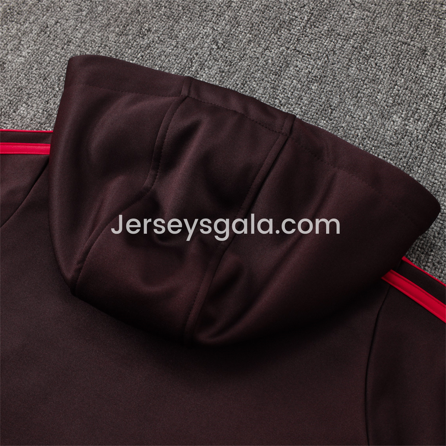 JerseysGala.com | Bayern Munich 24-25 Long Sleeve Training Set - Dark Red -Customize Name, Number and Patch | Worldwide Shipping
