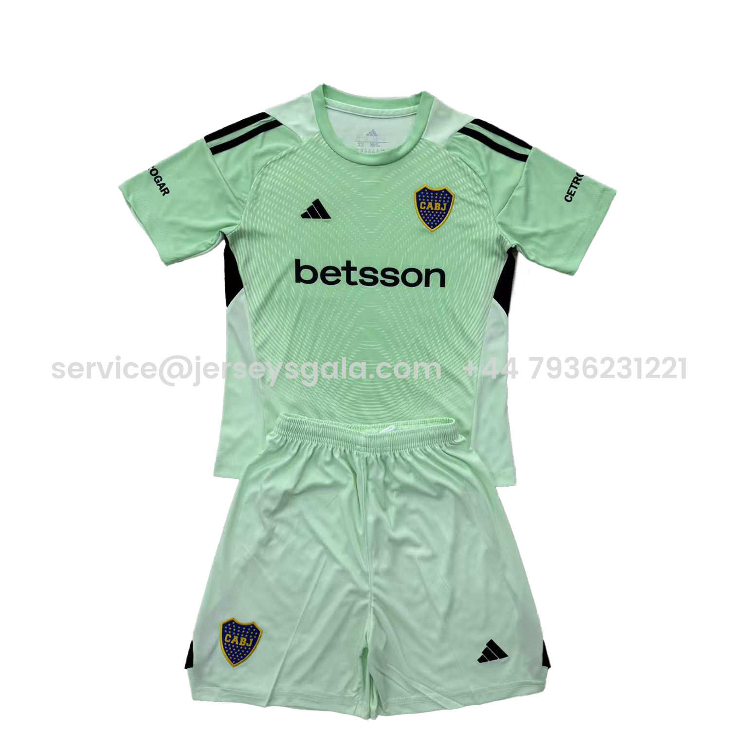 JerseysGala.com | Boca Juniors 25-26 Green Goalkeeper Men's Adult Jersey Set - Fans Version -Customize Name, Number and Patch | Worldwide Shipping