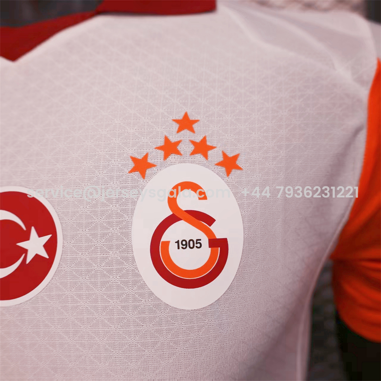 JerseysGala.com | Galatasaray 25-26 Away Jersey With Five Stars - Player Version -Customize Name, Number and Patch | Worldwide Shipping