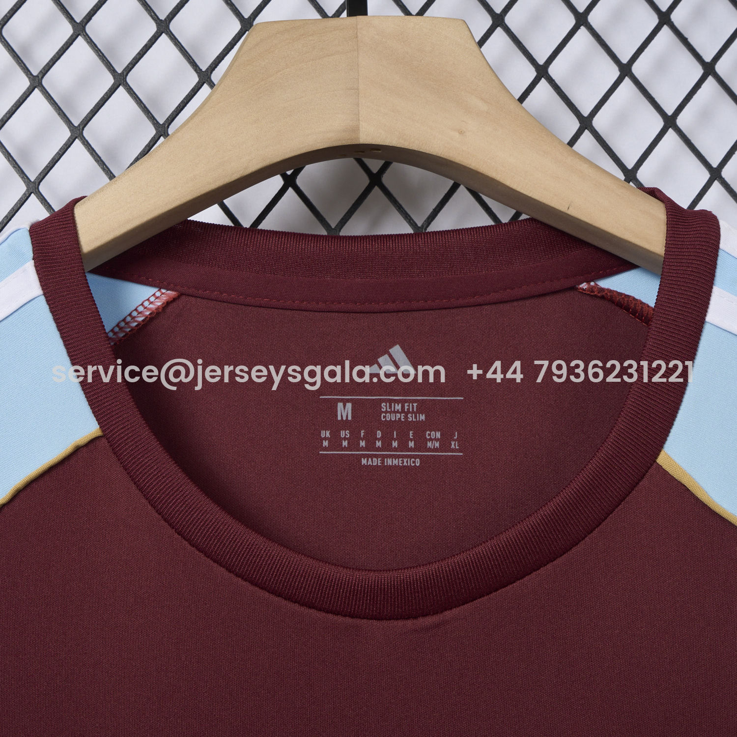 JerseysGala.com | Aston Villa 25-26 Home Jersey - Fans Version -Customize Name, Number and Patch | Worldwide Shipping