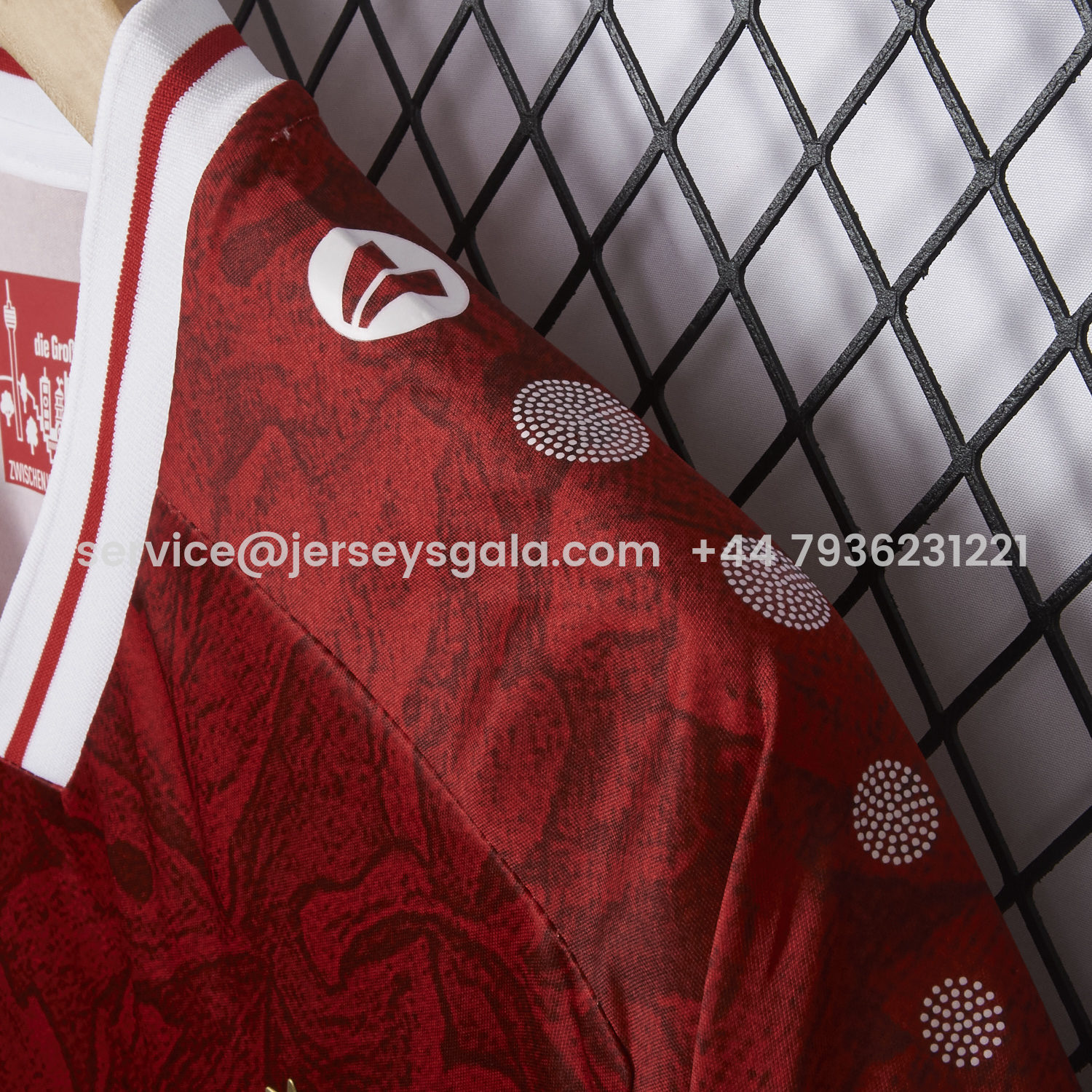 JerseysGala.com | VfB Stuttgart 25-26 Away Red Jersey - Fans Version -Customize Name, Number and Patch | Worldwide Shipping