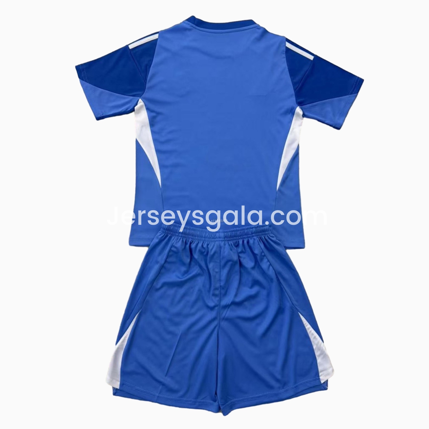 JerseysGala.com | Real Madrid 25-26 Blue Goalkeeper Kids Kit -Customize Name, Number and Patch | Worldwide Shipping