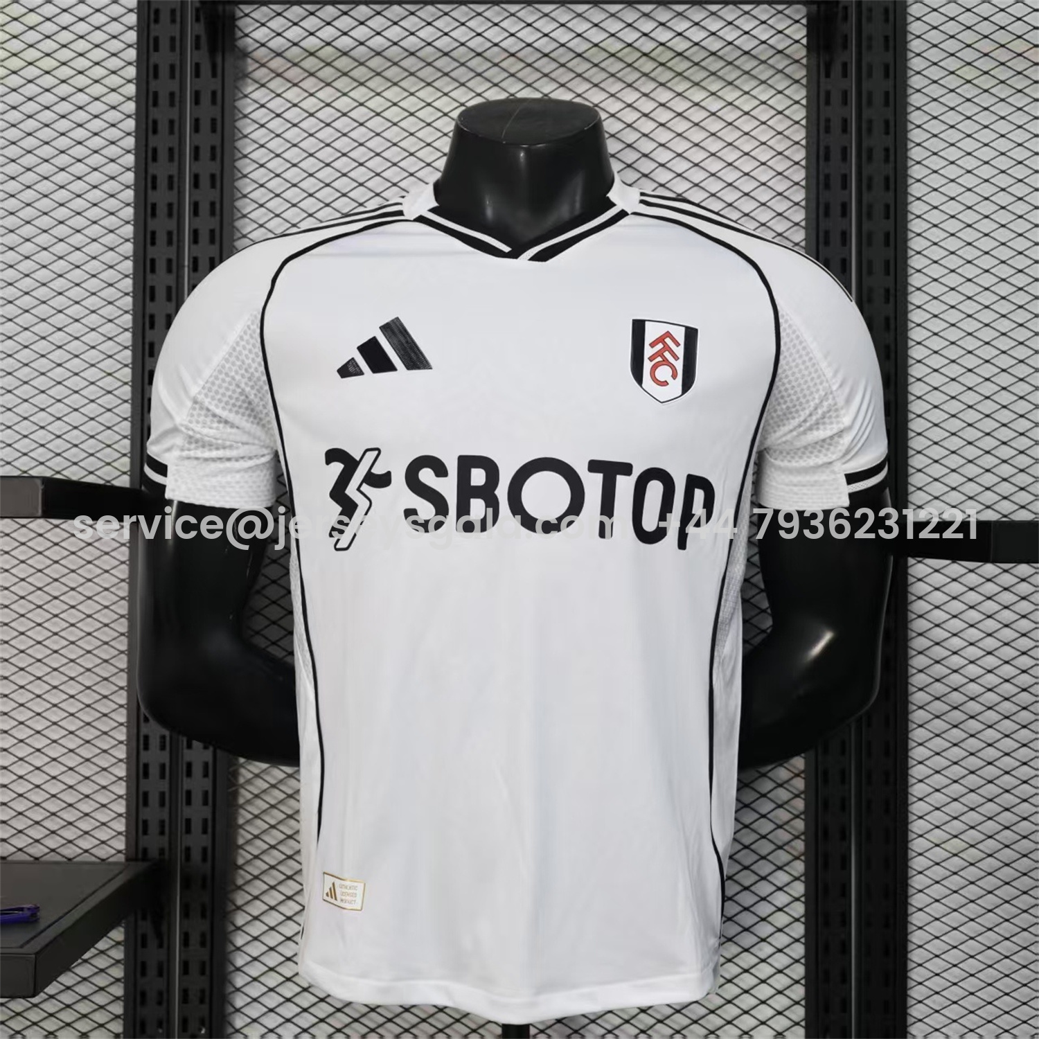 JerseysGala.com | Fulham 25-26 Home Jersey - Player Version -Customize Name, Number and Patch | Worldwide Shipping