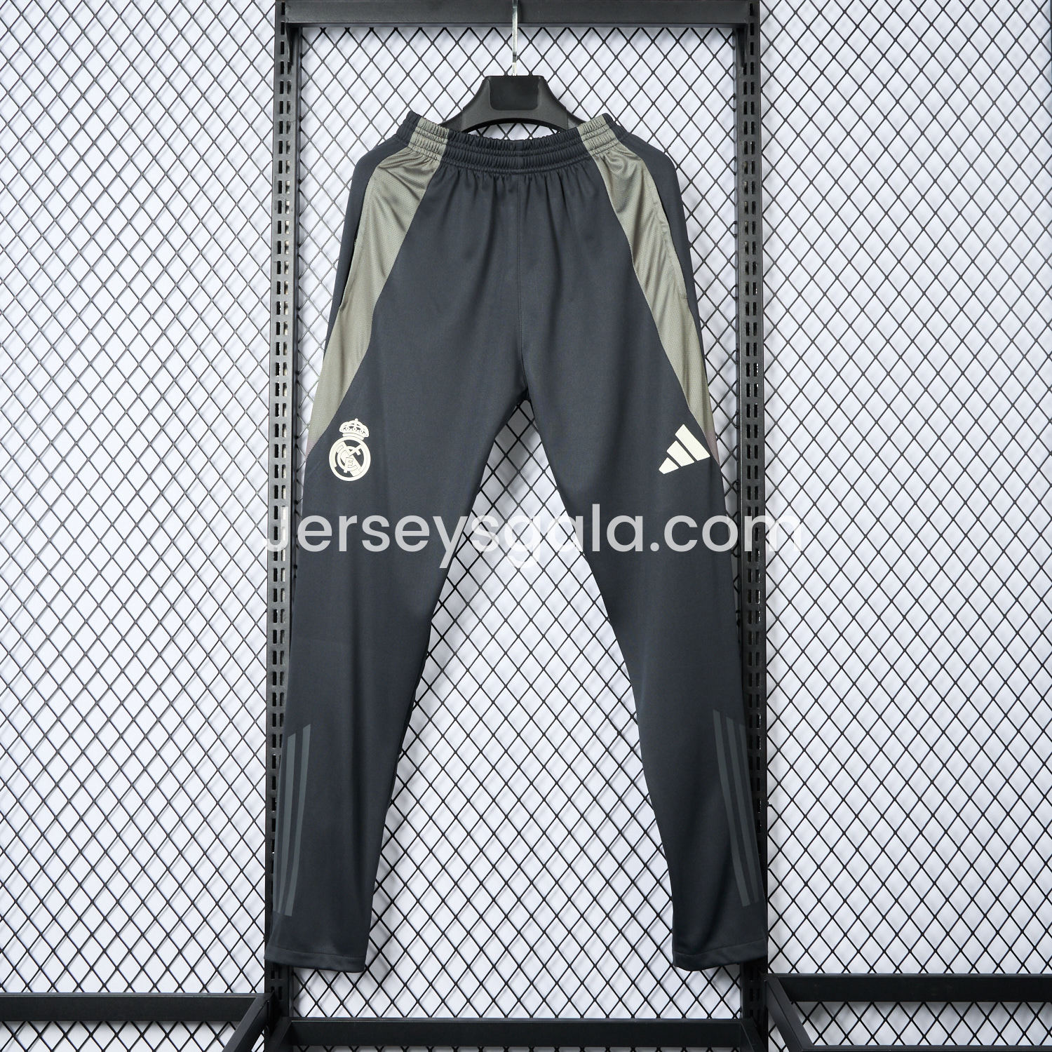 JerseysGala.com | Real Madrid 24-25 Graphite Grey Training Pants - Player Version -Customize Name, Number and Patch | Worldwide Shipping