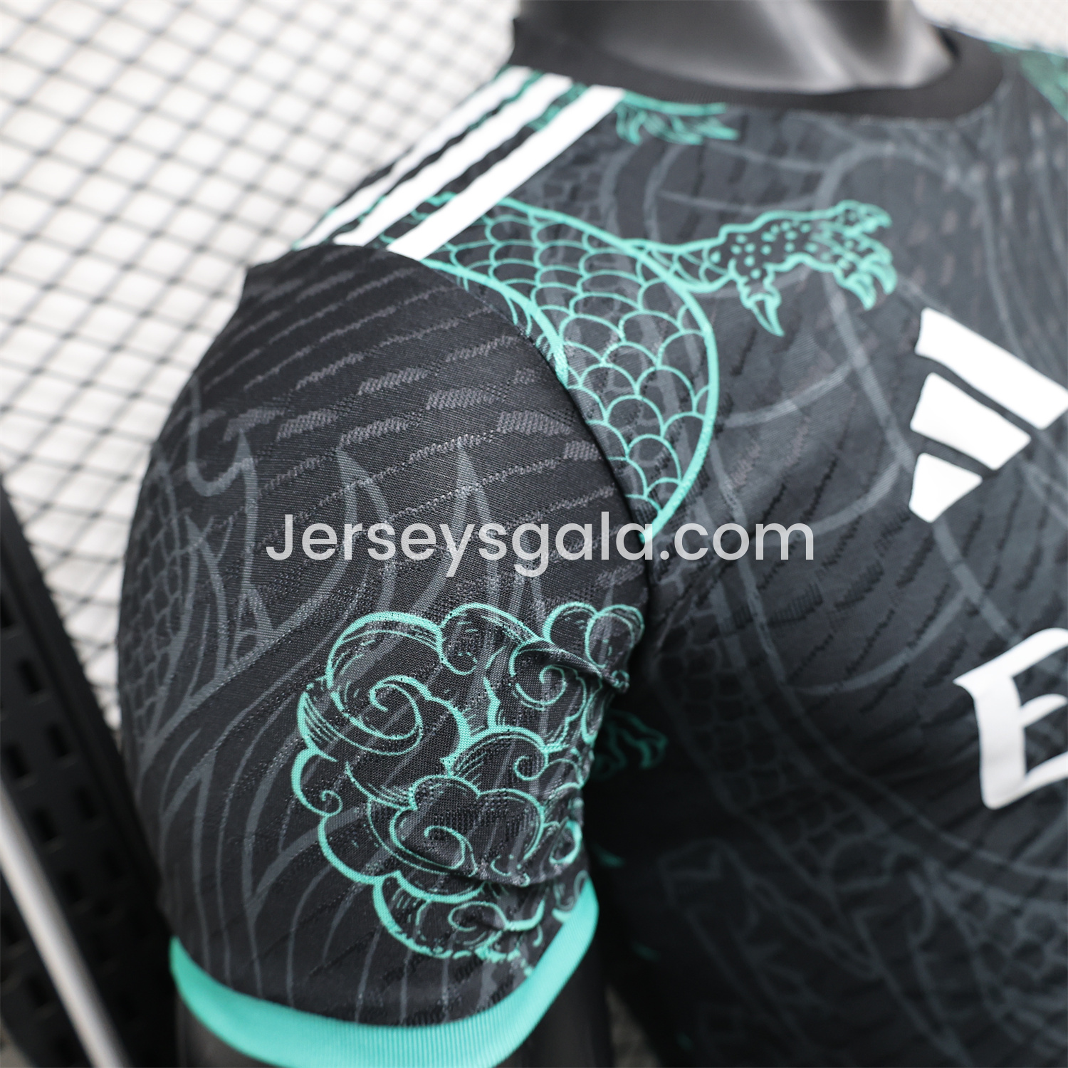 JerseysGala.com | Real Madrid 24-25 Black and Green Loong Jersey - Player Version -Customize Name, Number and Patch | Worldwide Shipping