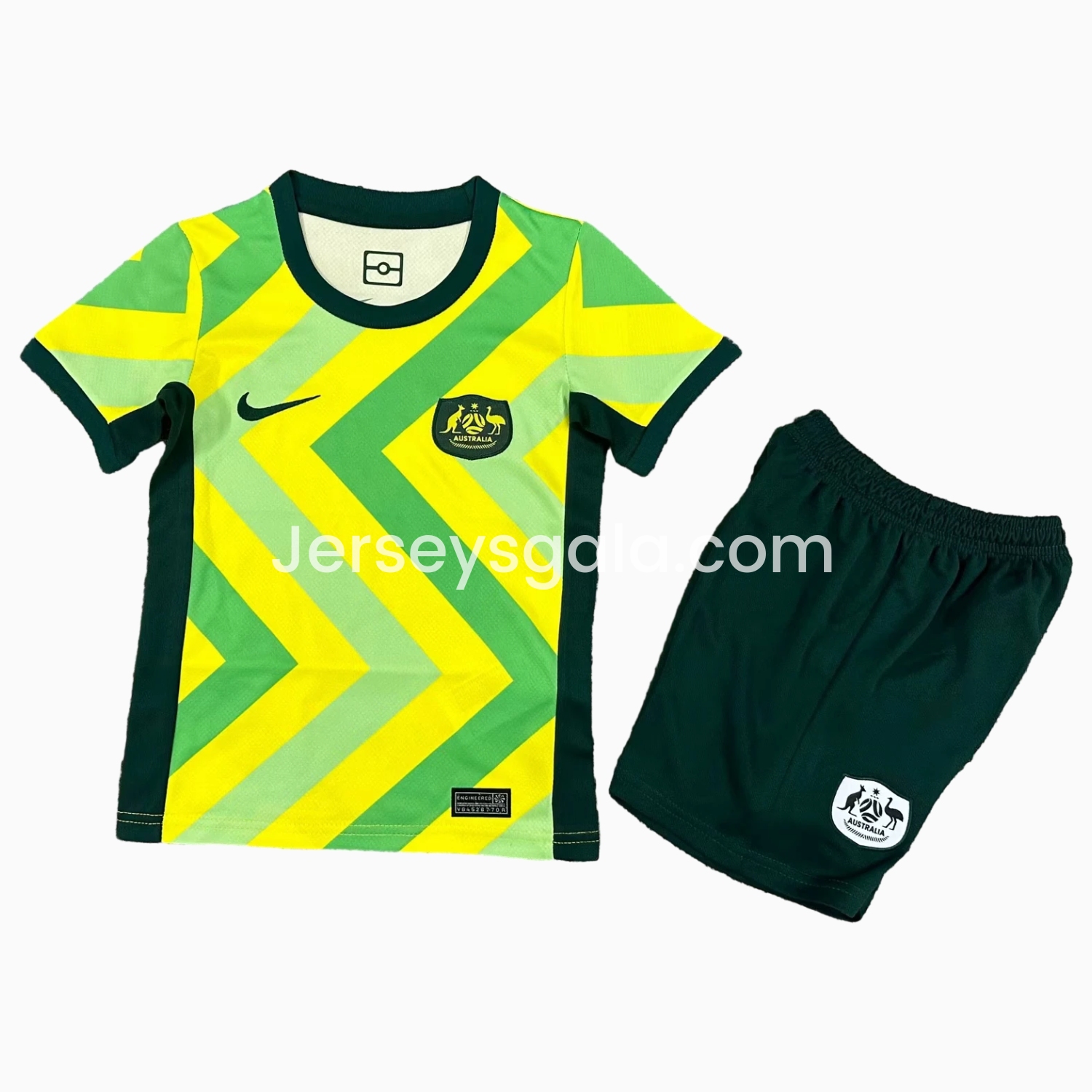 JerseysGala.com | Australia 25-26 Home Kids Kit -Customize Name, Number and Patch | Worldwide Shipping