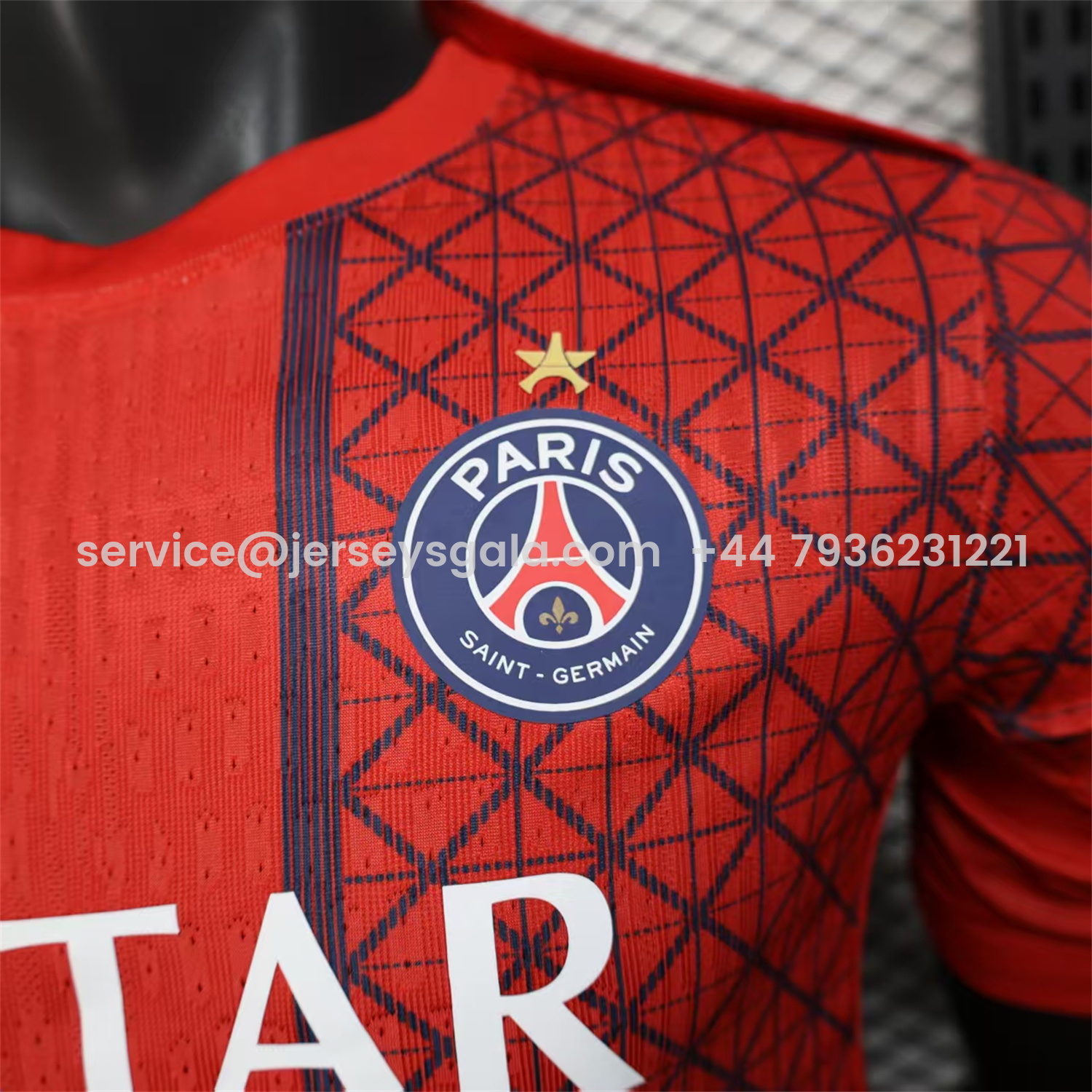 JerseysGala.com | Paris Saint-Germain PSG 25-26 One Star Red Special Edition Jersey - Player Version -Customize Name, Number and Patch | Worldwide Shipping