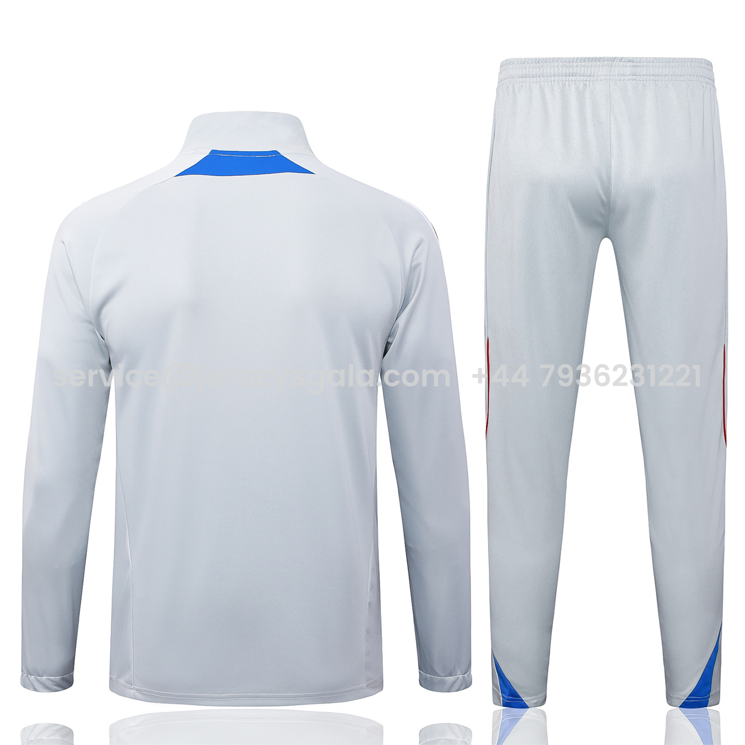 JerseysGala.com | Bayern Munich 25-26 Jacket Training Tracksuit - Grey Throwback Jackets & Pants -Customize Name, Number and Patch | Worldwide Shipping