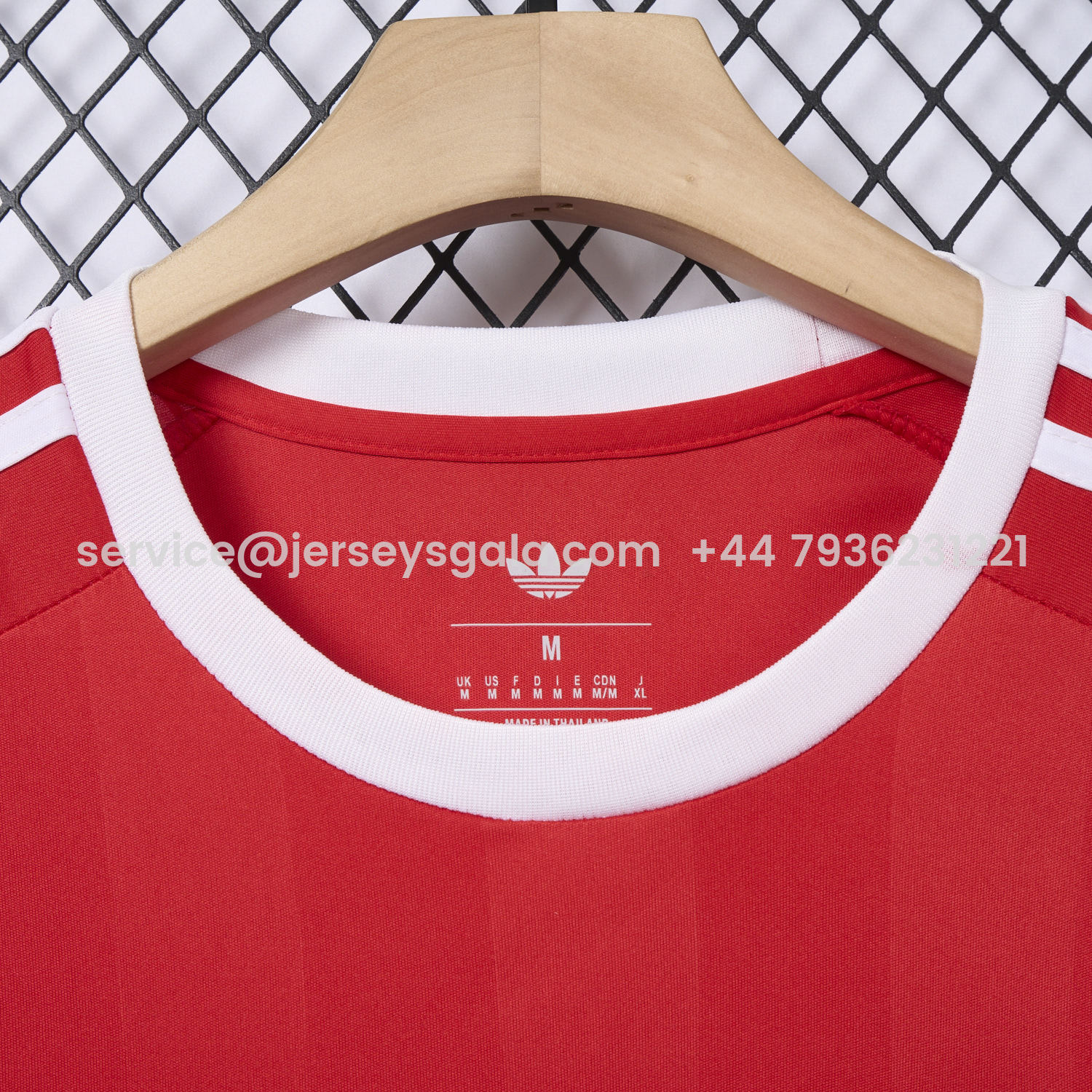 JerseysGala.com | Bayern Munich 25-26 Red Trefoil Goalkeeper Jersey - Fans Version -Customize Name, Number and Patch | Worldwide Shipping