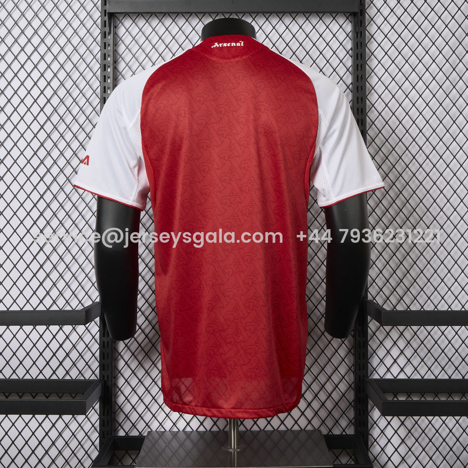 JerseysGala.com | Arsenal 25-26 Home Jersey (Letter A Pattern) - Player Version -Customize Name, Number and Patch | Worldwide Shipping