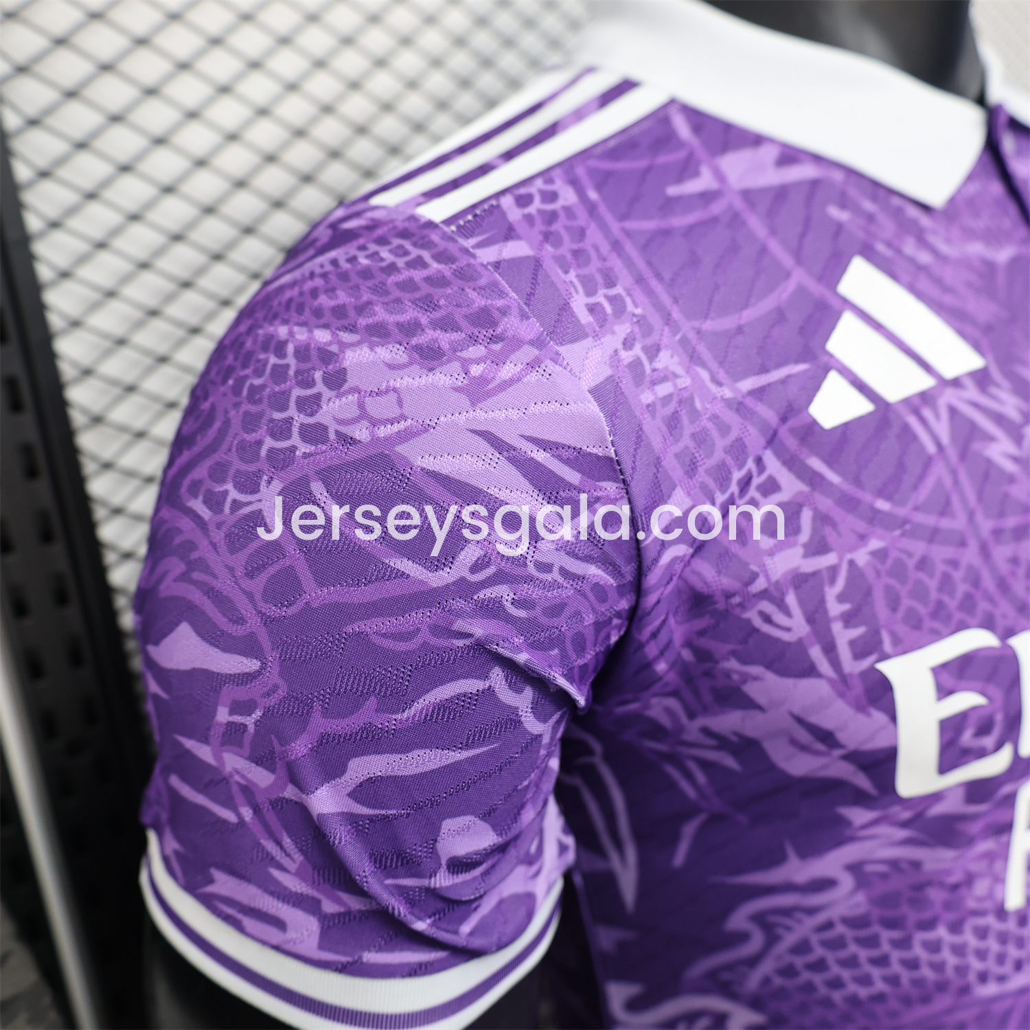 JerseysGala.com | Real Madrid 24-25 Purple Loong POLO Jersey - Player Version -Customize Name, Number and Patch | Worldwide Shipping