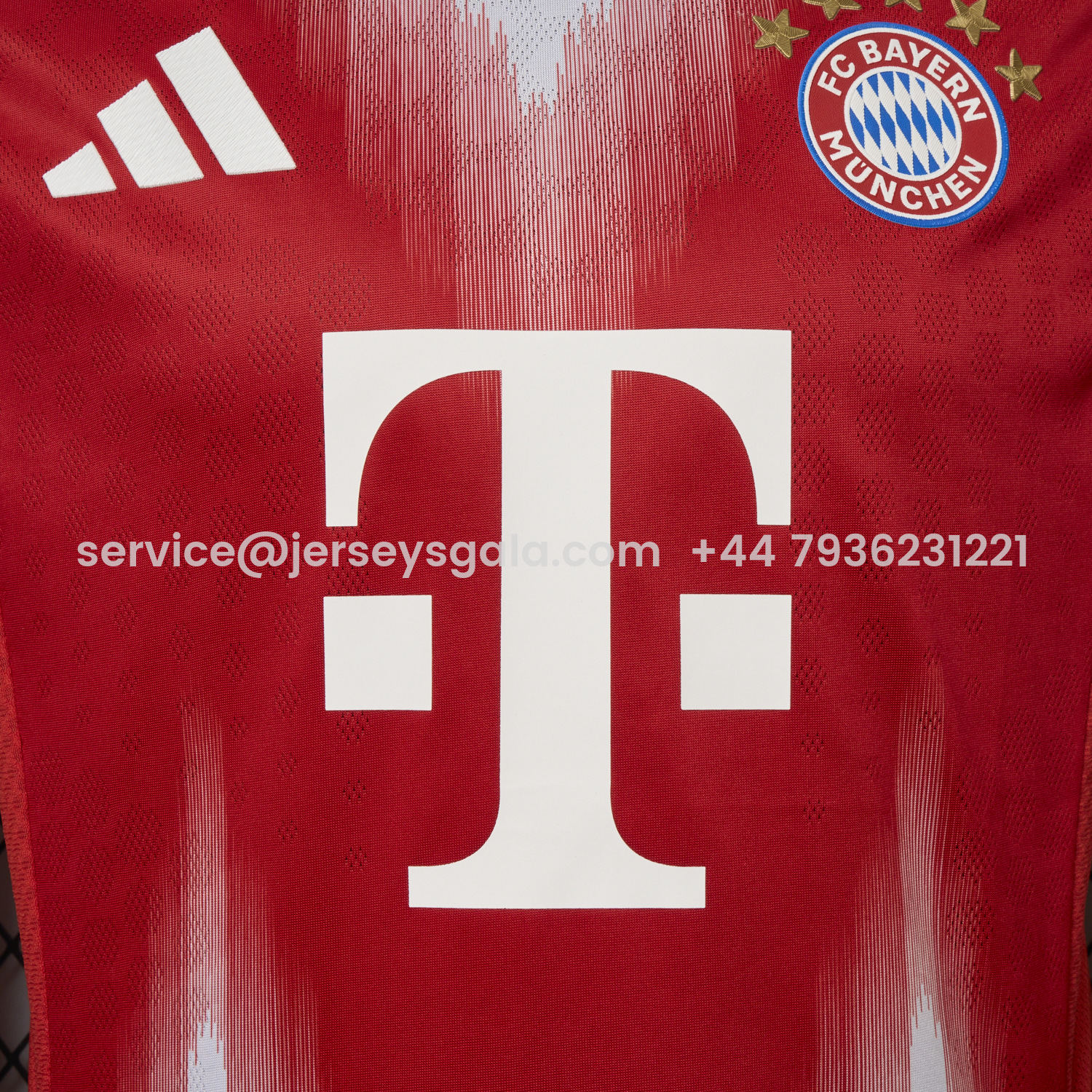 JerseysGala.com | Bayern Munich 25-26 Home Red Jersey - Player Version -Customize Name, Number and Patch | Worldwide Shipping