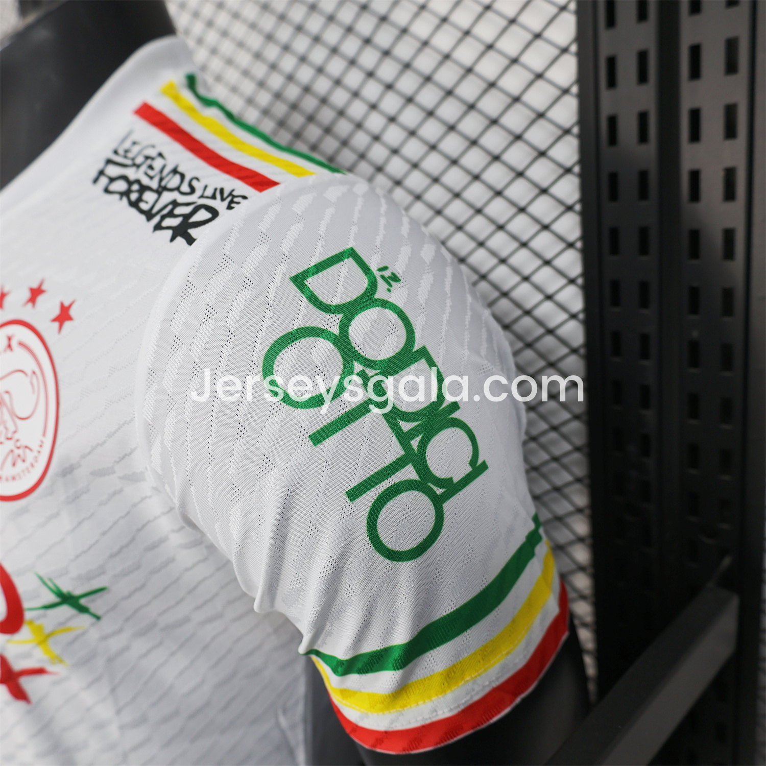 JerseysGala.com | Ajax x B-O-B Marly 2025-26 40th White Special Edition Jersey - Player Version -Customize Name, Number and Patch | Worldwide Shipping