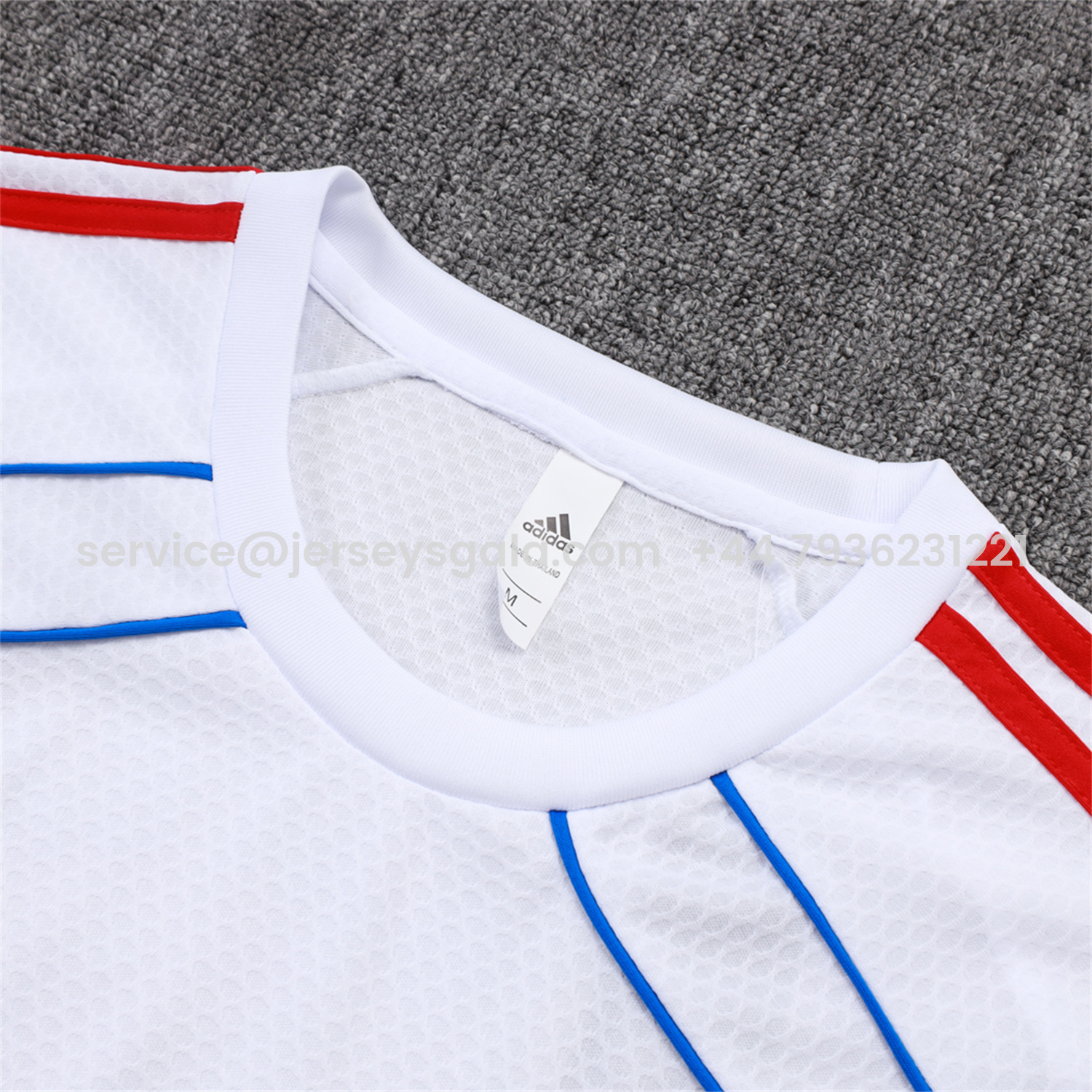 JerseysGala.com | Bayern Munich 25-26 Short-Sleeve Training Set - White Throwback Top & Grey Shorts -Customize Name, Number and Patch | Worldwide Shipping