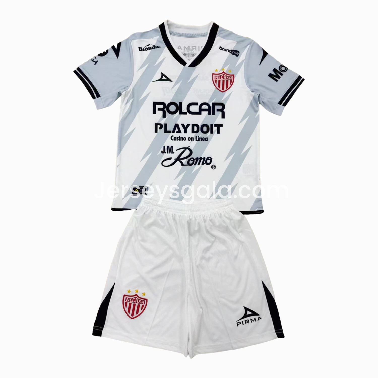 JerseysGala.com | Necaxa 24-25 Away Men's Adult Jersey Set - Fans Version -Customize Name, Number and Patch | Worldwide Shipping