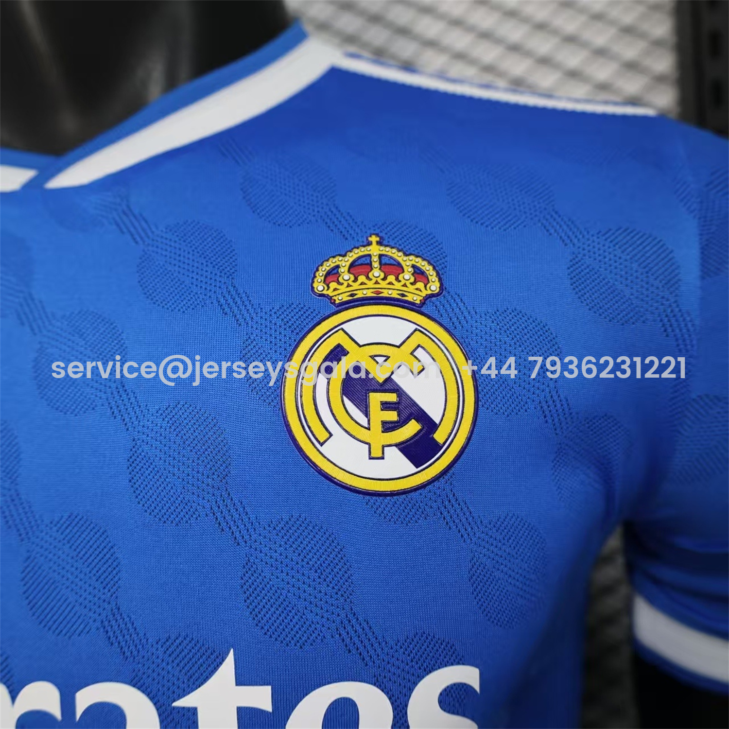JerseysGala.com | Real Madrid 25-26 Third Blue Jersey - Player Version -Customize Name, Number and Patch | Worldwide Shipping