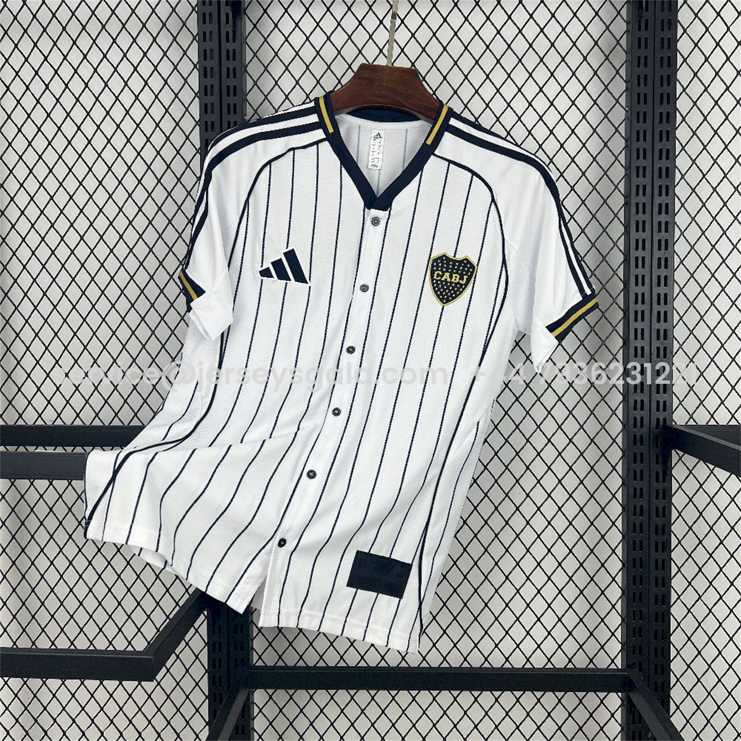 JerseysGala.com | Boca Juniors 25-26 White Baseball Jersey -Customize Name, Number and Patch | Worldwide Shipping