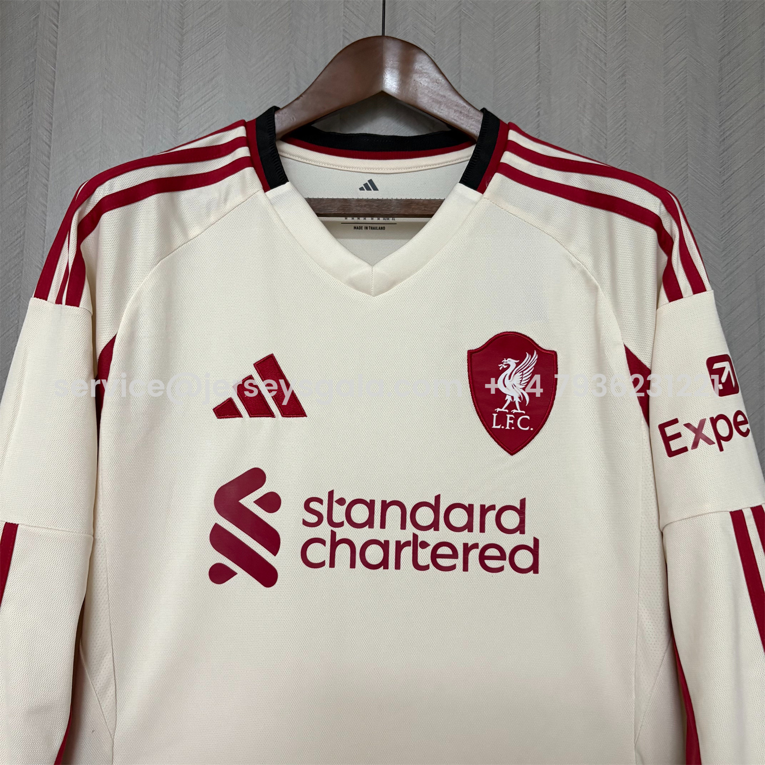 JerseysGala.com | Liver.pool 25-26 Away Long Sleeves Jersey - Fans Version -Customize Name, Number and Patch | Worldwide Shipping