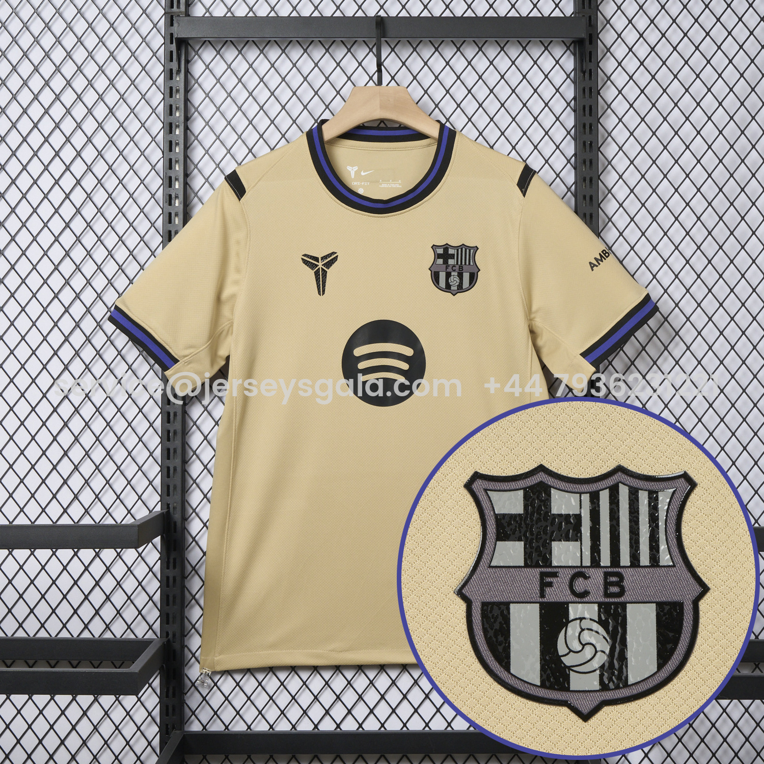 JerseysGala.com | Barcelona 25-26 Away Jersey - Fans Version -Customize Name, Number and Patch | Worldwide Shipping