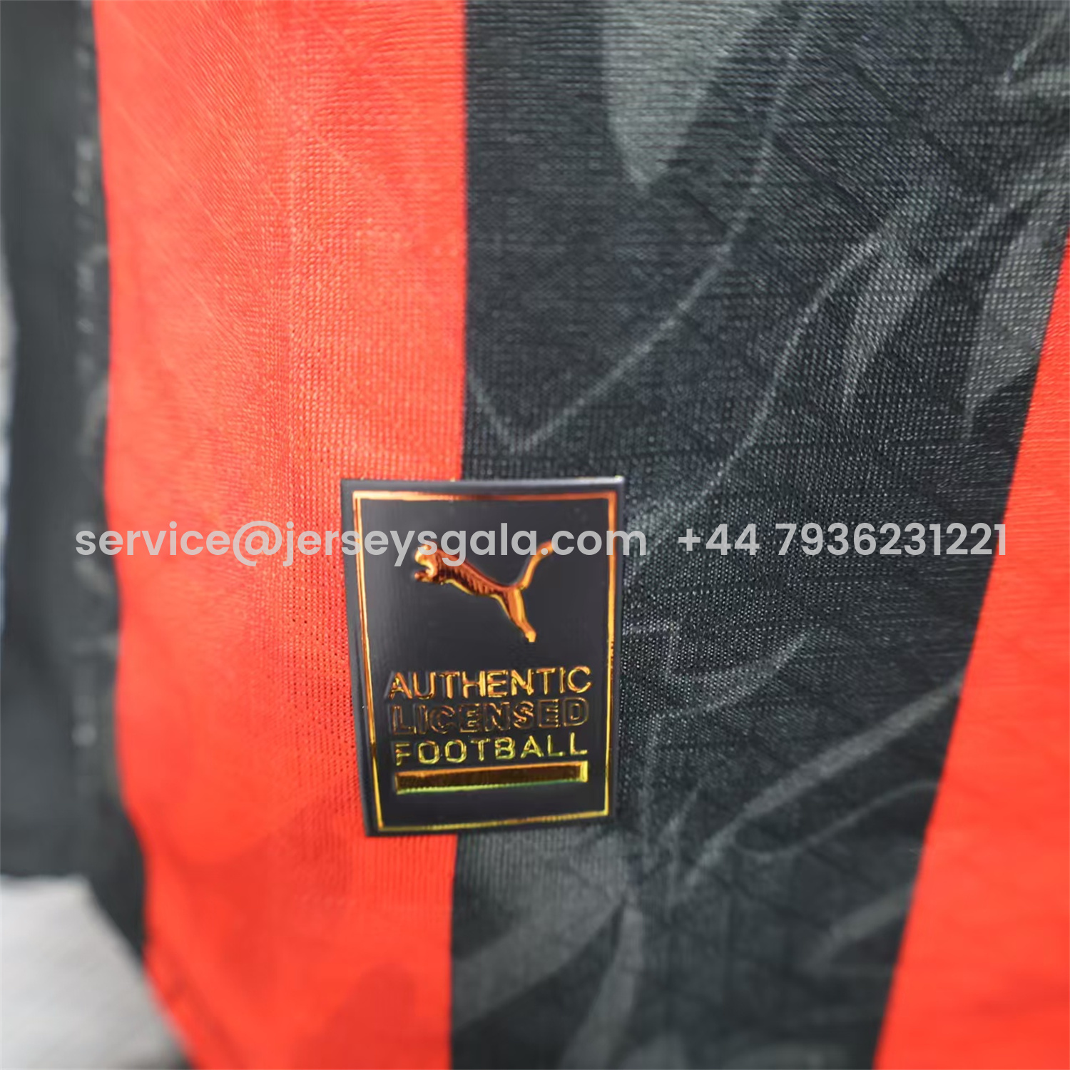 JerseysGala.com | AC Milan 25-26 Home Long Sleeves Jersey - Player Version -Customize Name, Number and Patch | Worldwide Shipping
