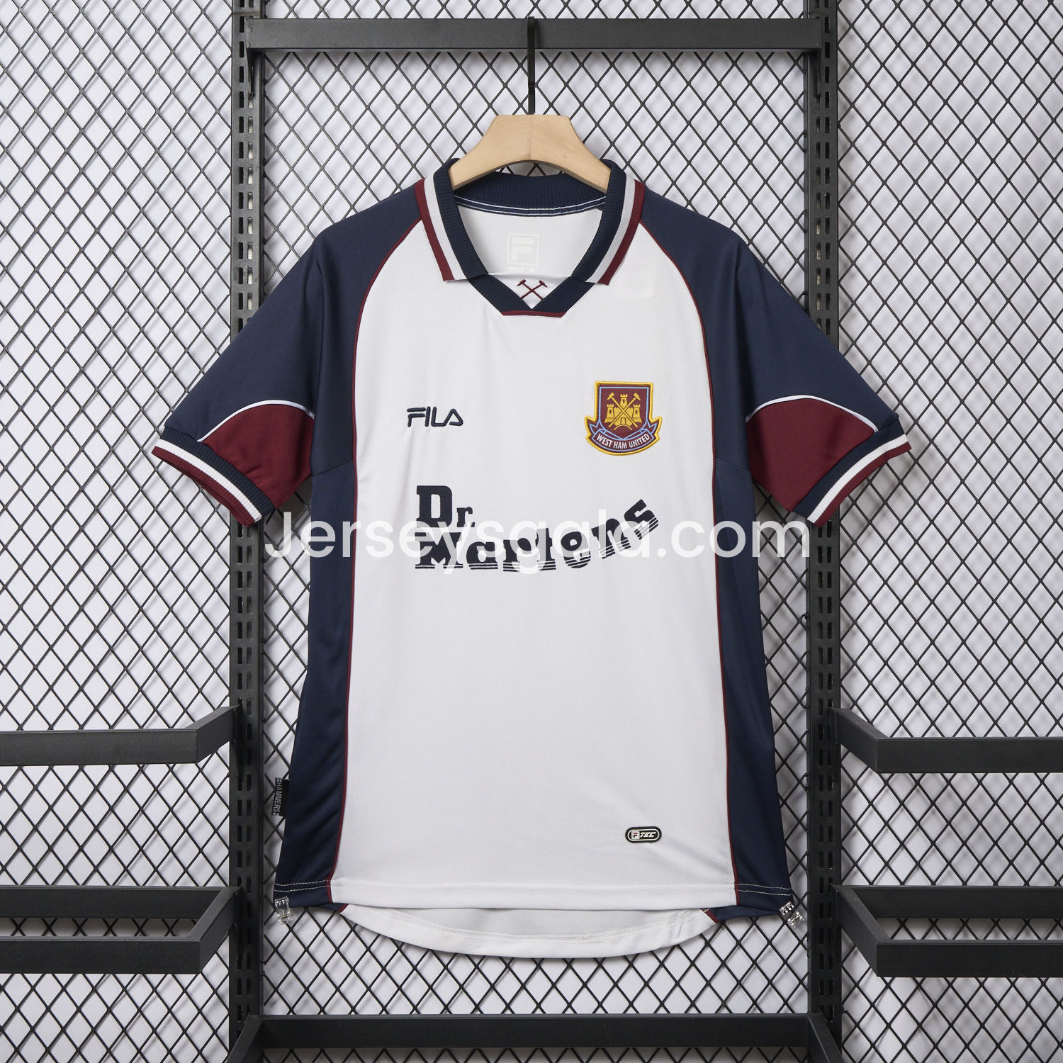JerseysGala.com | Retro West Ham United 1999-01 Away Jersey -Customize Name, Number and Patch | Worldwide Shipping