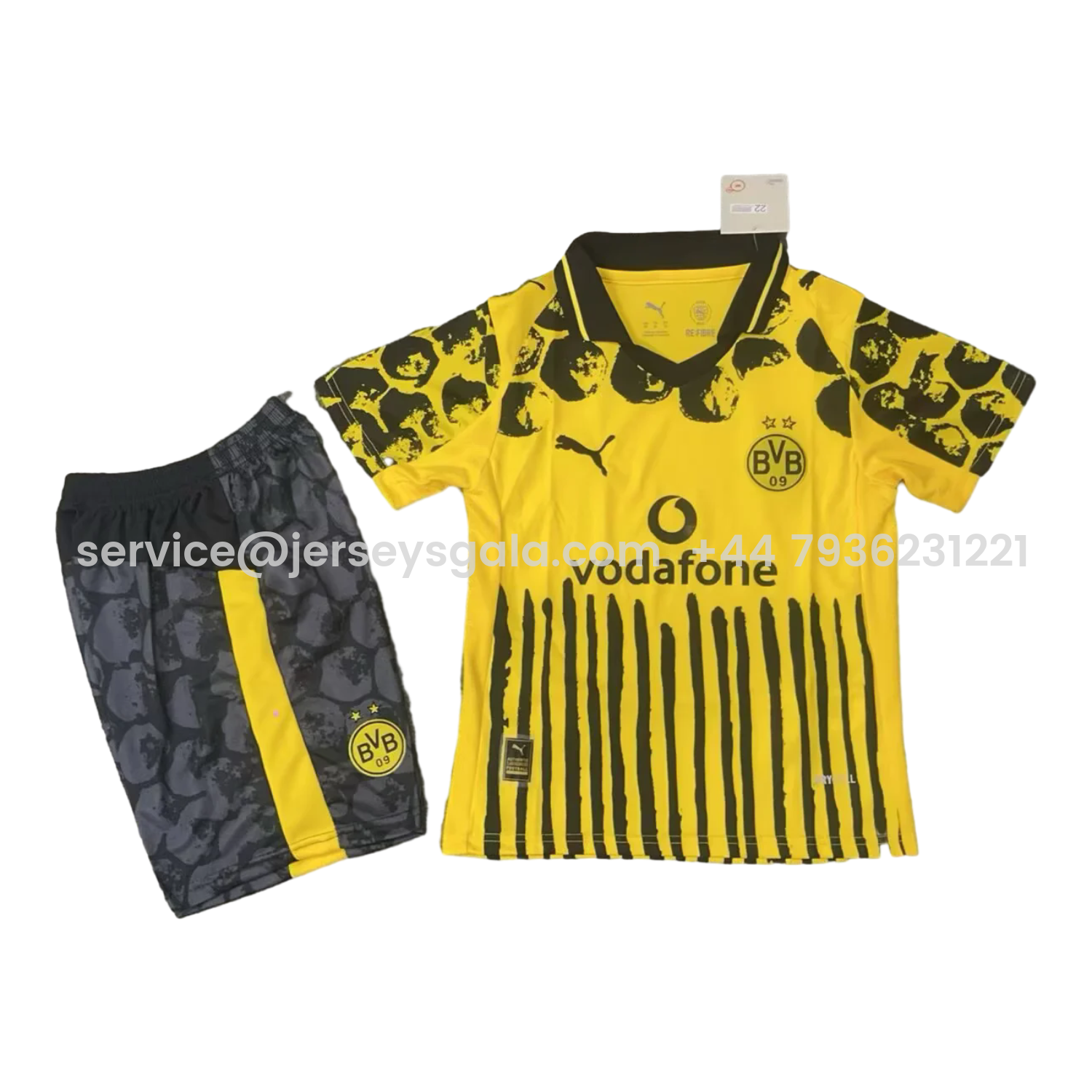 JerseysGala.com | Dortmund 2025 Club World Cup Home Kids Kit -Customize Name, Number and Patch | Worldwide Shipping