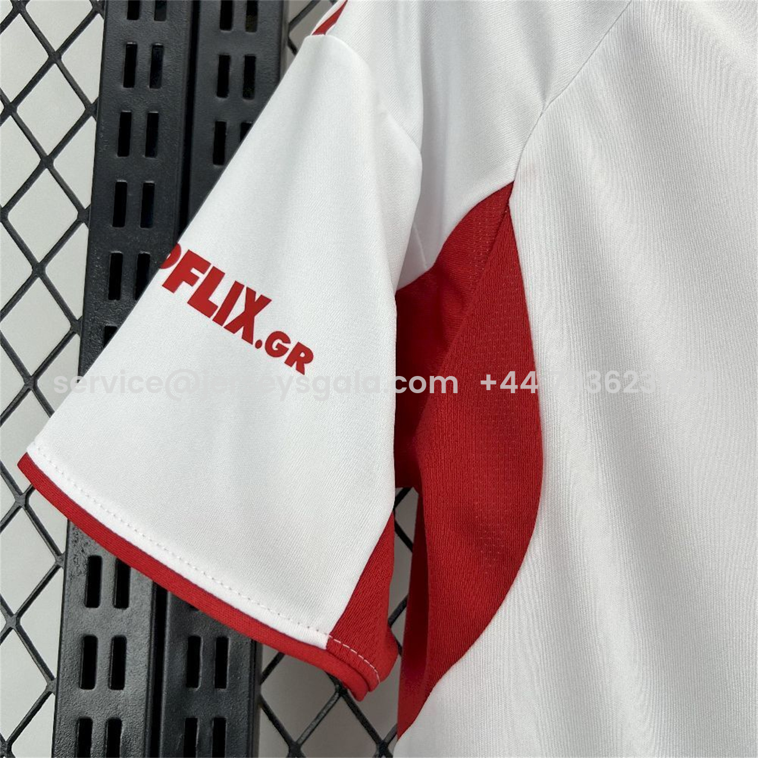 JerseysGala.com | Olympiacos 25-26 Away White Jersey - Fans Version -Customize Name, Number and Patch | Worldwide Shipping