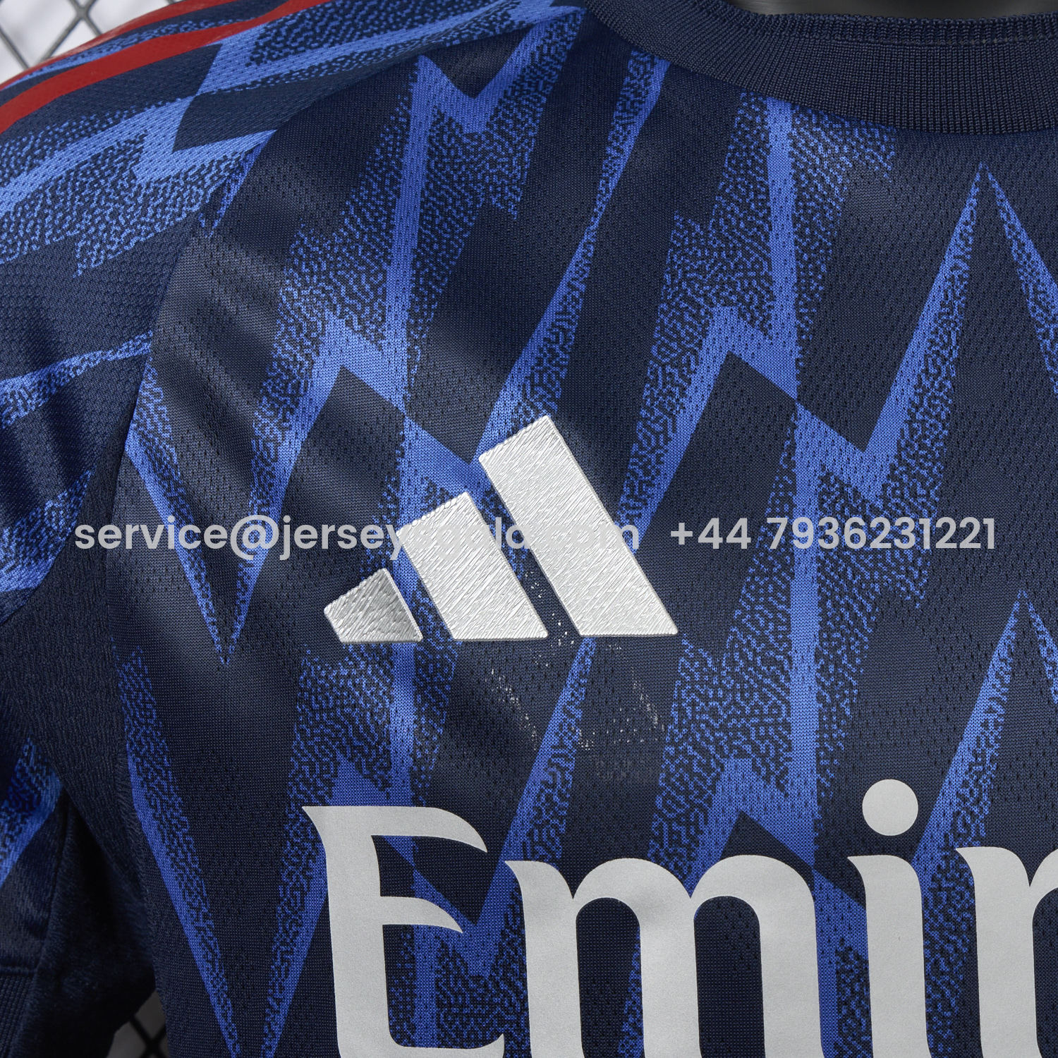 JerseysGala.com | Arsenal 25-26 Away Blue Jersey - Player Version -Customize Name, Number and Patch | Worldwide Shipping