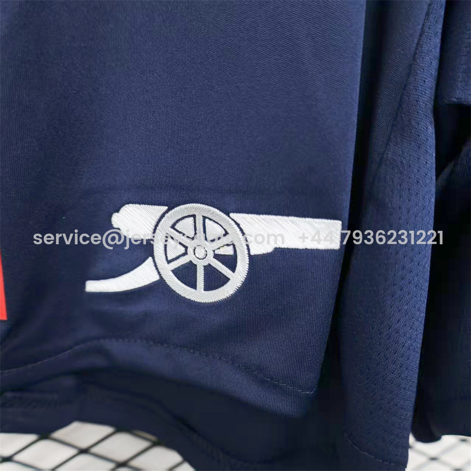 JerseysGala.com | Arsenal 25-26 Away Blue Shorts - Player Version -Customize Name, Number and Patch | Worldwide Shipping