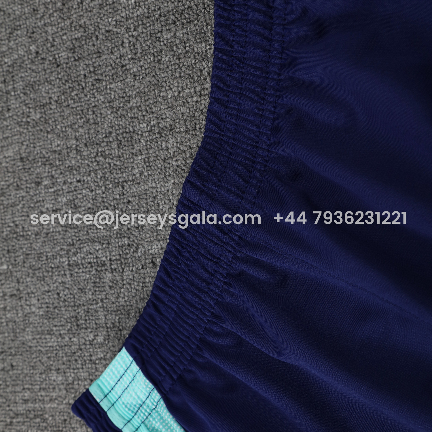 JerseysGala.com | Flamengo 25-26 Long Sleeve Training Set - Light Blue Top & Deep Blue Pants -Customize Name, Number and Patch | Worldwide Shipping