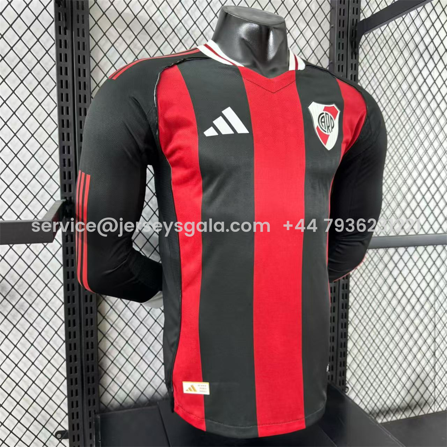 JerseysGala.com | River Plate 25-26 Away Unsponsored Long Sleeves Jersey - Player Version -Customize Name, Number and Patch | Worldwide Shipping