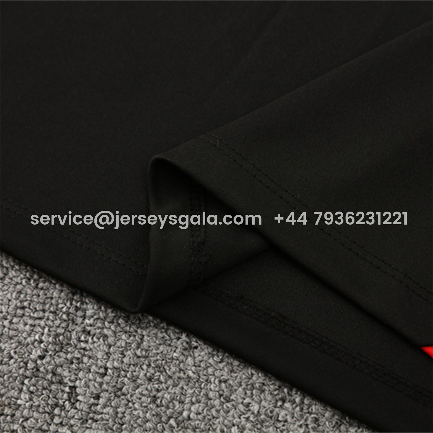 JerseysGala.com | Portugal 25-26 Kids Long Sleeve Training Set - Black Top & Black Pants -Customize Name, Number and Patch | Worldwide Shipping