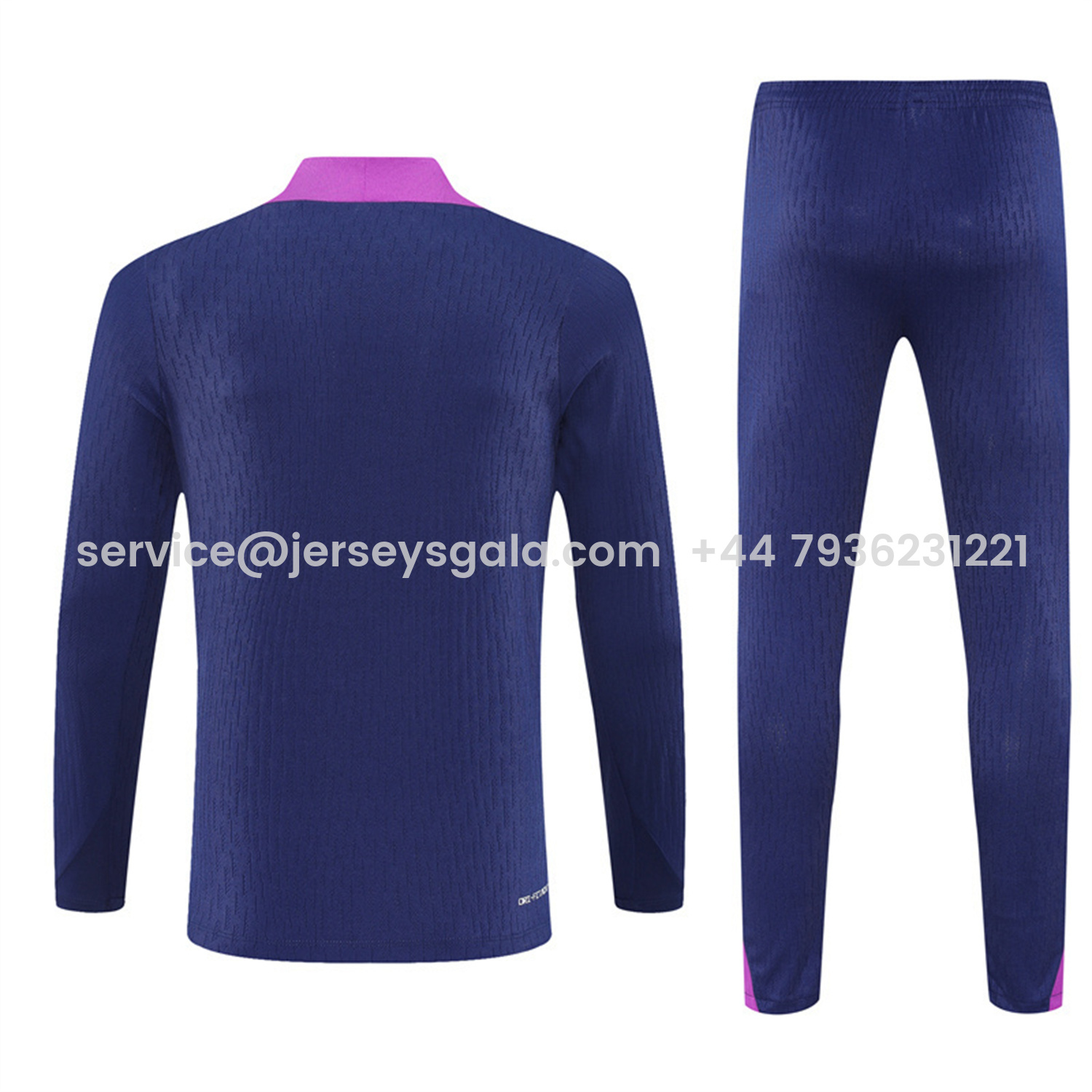 JerseysGala.com | Barcelona 25-26 Kids Long Sleeve Training Set - Royal Blue Top Yellow Sponsor & Royal Blue Pants -Customize Name, Number and Patch | Worldwide Shipping