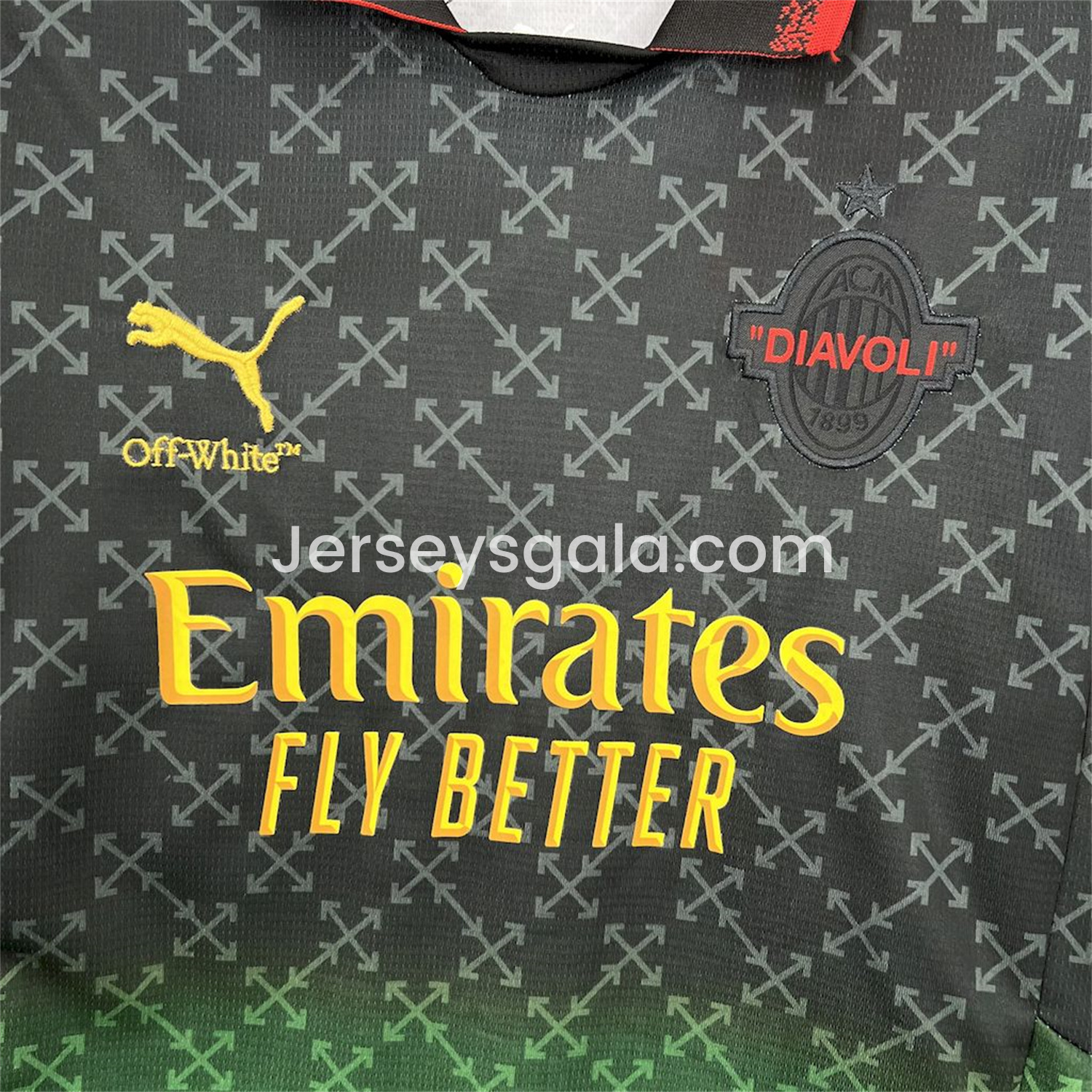 JerseysGala.com | AC Milan 24-25 Fourth “Diavoli” Special Edition Kids Kit -Customize Name, Number and Patch | Worldwide Shipping