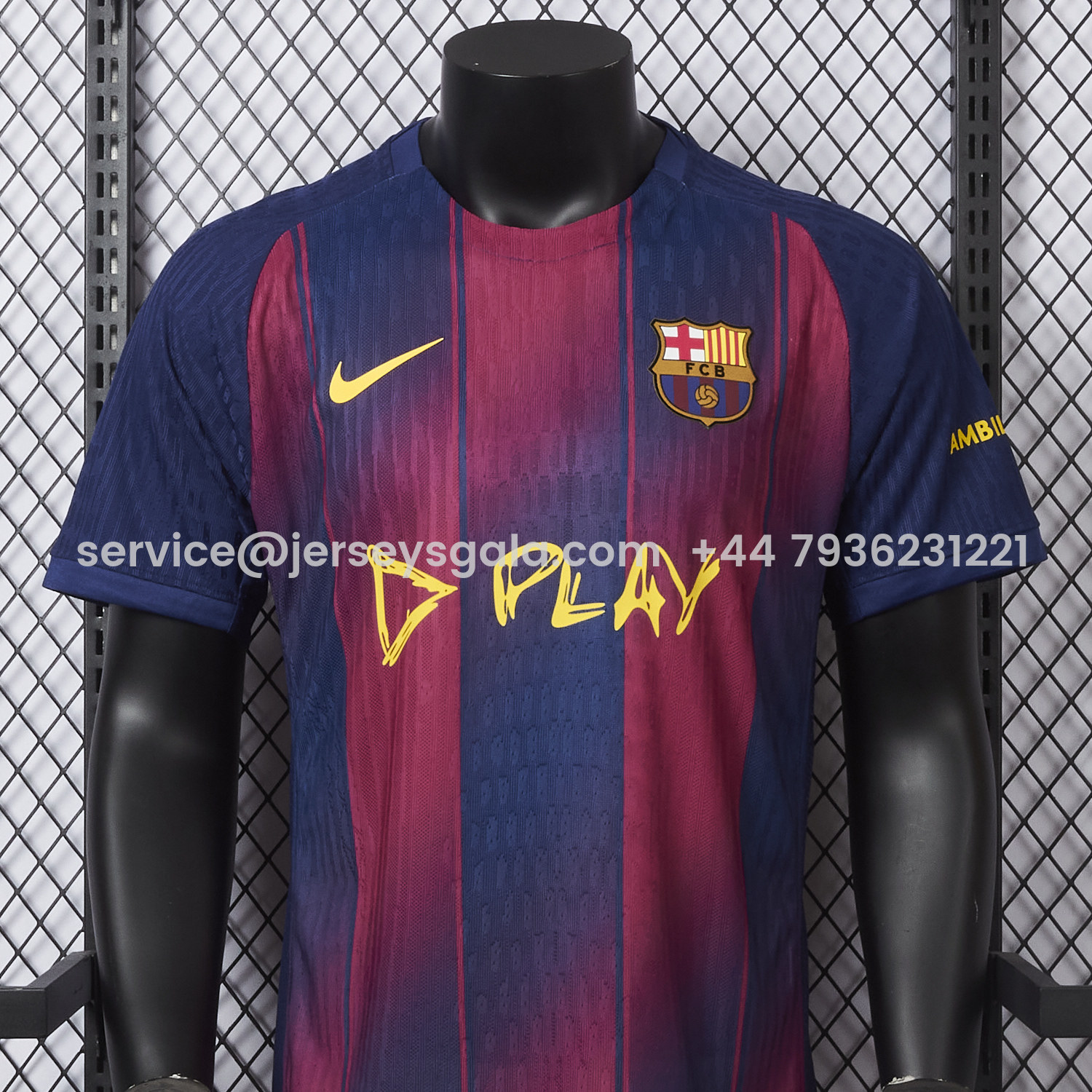 JerseysGala.com | Barcelona 25-26 Ed Sheeran Home Special Jersey - Player Version -Customize Name, Number and Patch | Worldwide Shipping