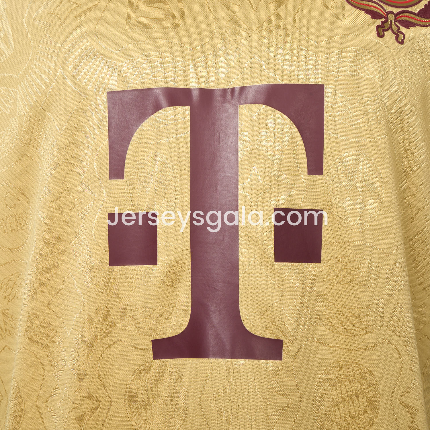 JerseysGala.com | Bayern Munich 2025 Golden 125th Anniversary Jersey - Player Version -Customize Name, Number and Patch | Worldwide Shipping