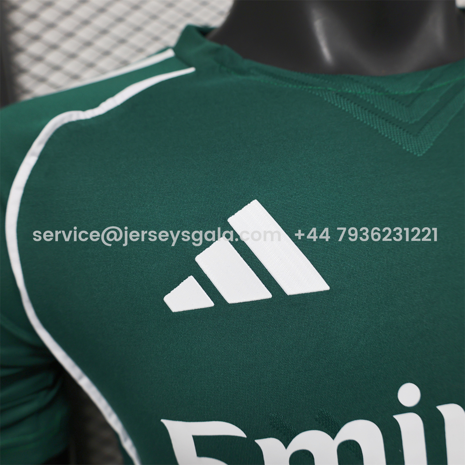 JerseysGala.com | Real Madrid 25-26 Green With White Lines Special Jersey - Player Version -Customize Name, Number and Patch | Worldwide Shipping