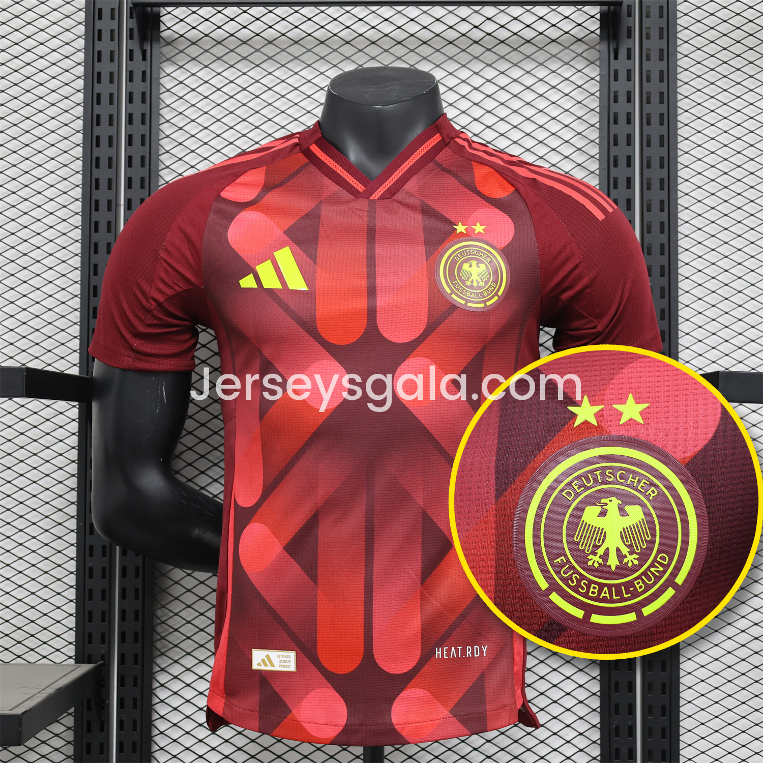 JerseysGala.com | Germany 2025 Women's Euro Away Jersey - Men's Player Version -Customize Name, Number and Patch | Worldwide Shipping