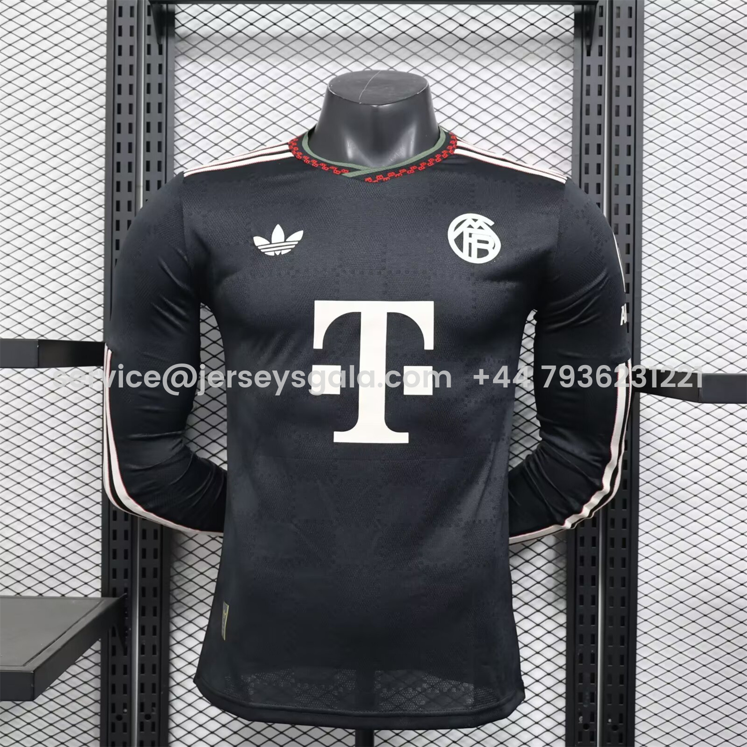 JerseysGala.com | Bayern Munich 25-26 Third Long Sleeves Jersey - Player Version -Customize Name, Number and Patch | Worldwide Shipping