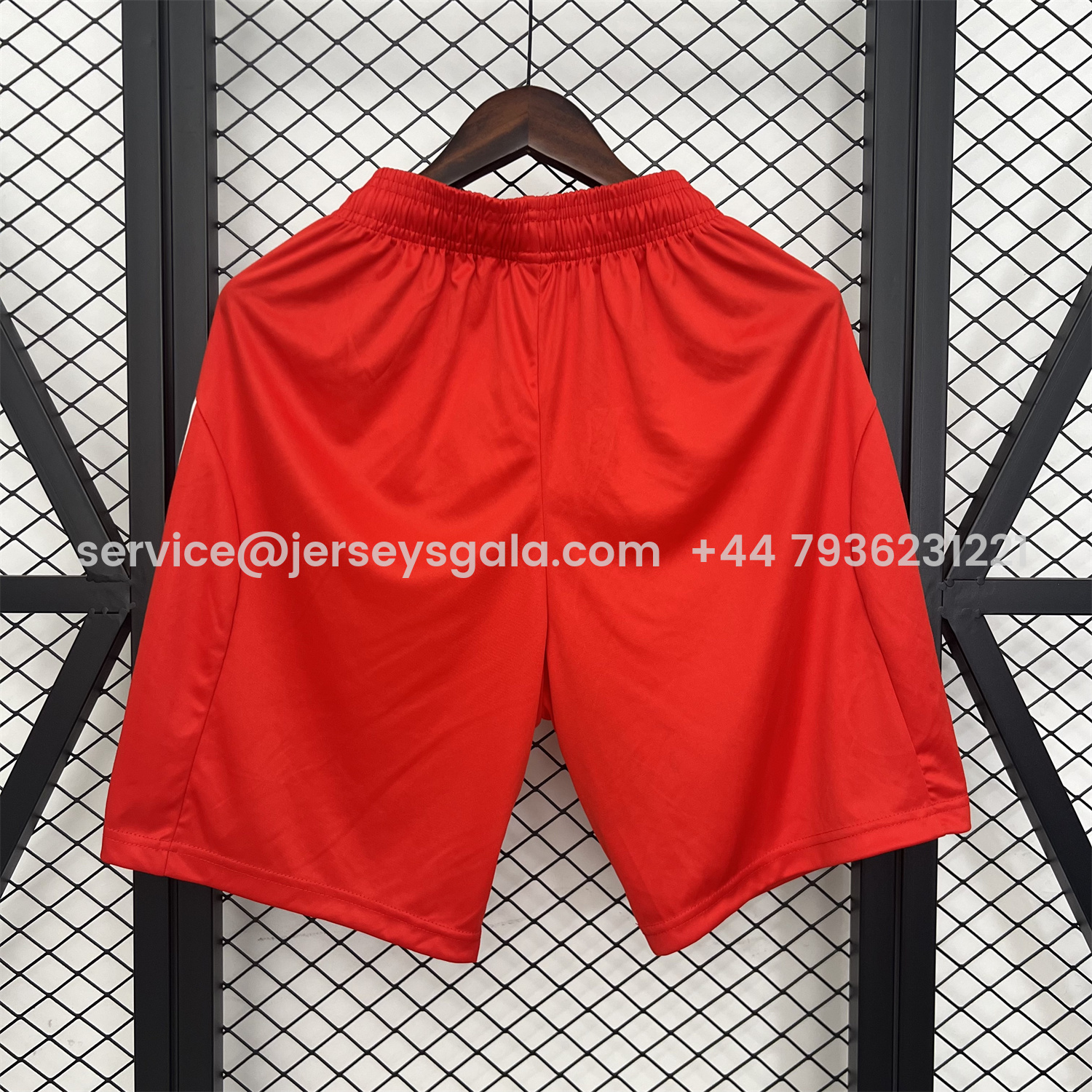 JerseysGala.com | Bayern Munich 25-26 Home Red Shorts - Fans Version -Customize Name, Number and Patch | Worldwide Shipping