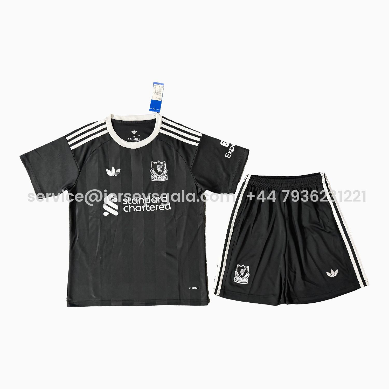 JerseysGala.com | Real Madrid 25-26 Black Goalkeeper Men's Adult Jersey Set - Fans Version -Customize Name, Number and Patch | Worldwide Shipping