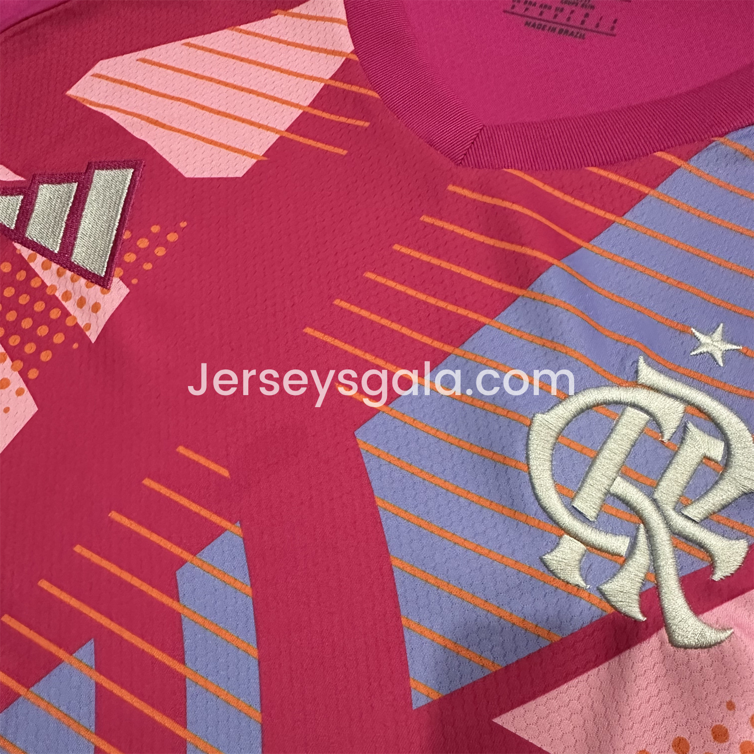 JerseysGala.com | Flamengo 25-26 Pink Goalkeeper Jersey - Fans Version -Customize Name, Number and Patch | Worldwide Shipping