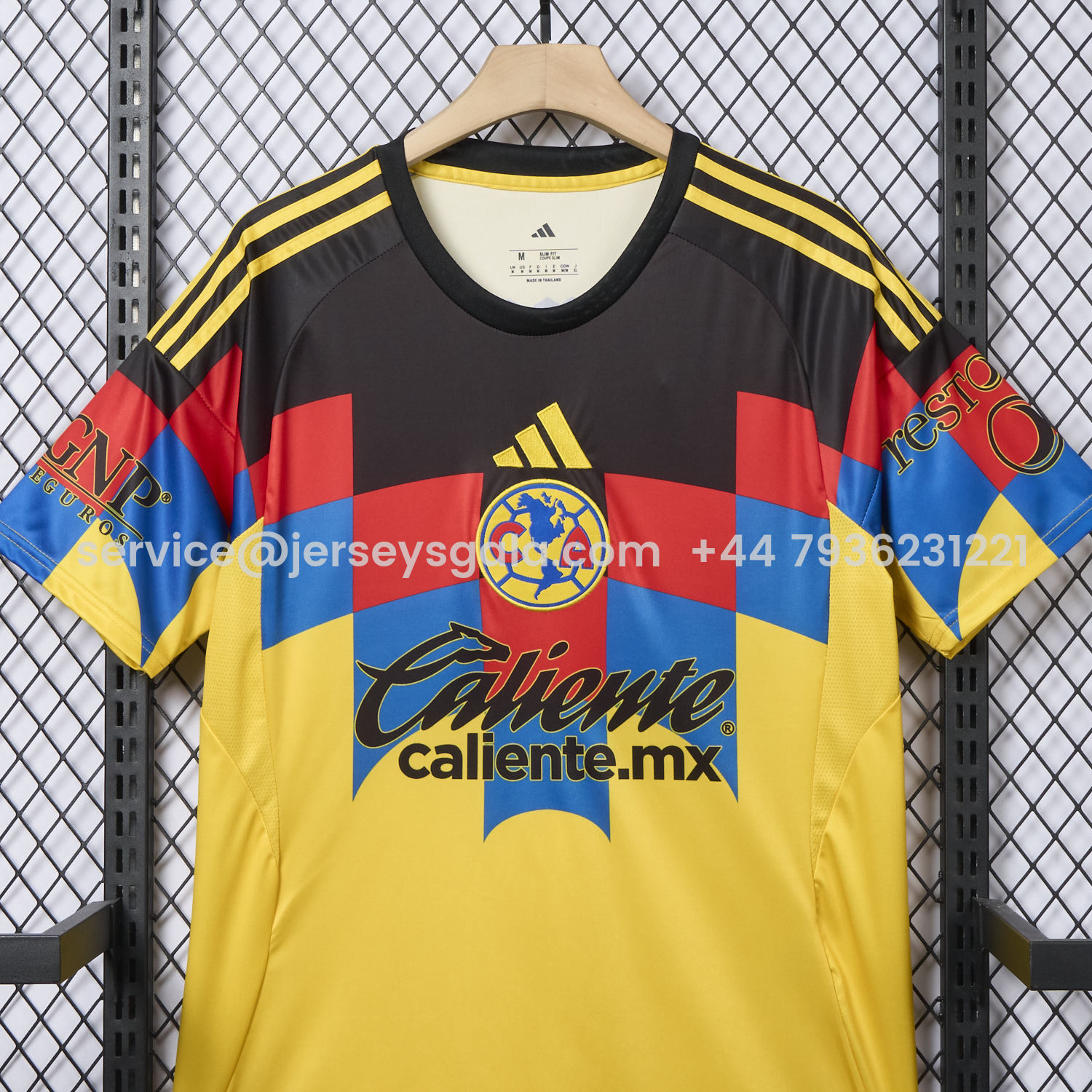 JerseysGala.com | Club América 25-26 Home Yellow Jersey - Fans Version -Customize Name, Number and Patch | Worldwide Shipping