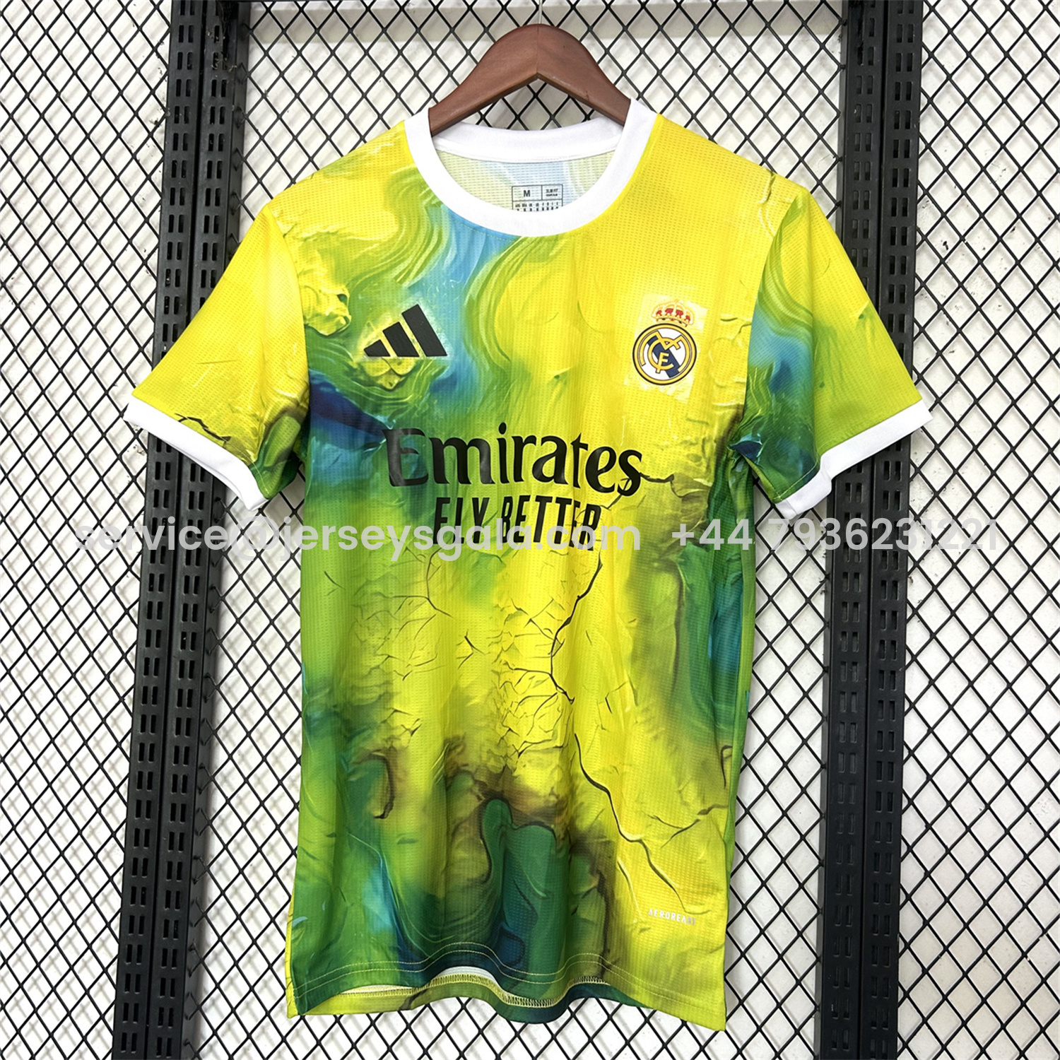 JerseysGala.com | Real Madrid 25-26 Green & Yellow Special Jersey - Fans Version -Customize Name, Number and Patch | Worldwide Shipping