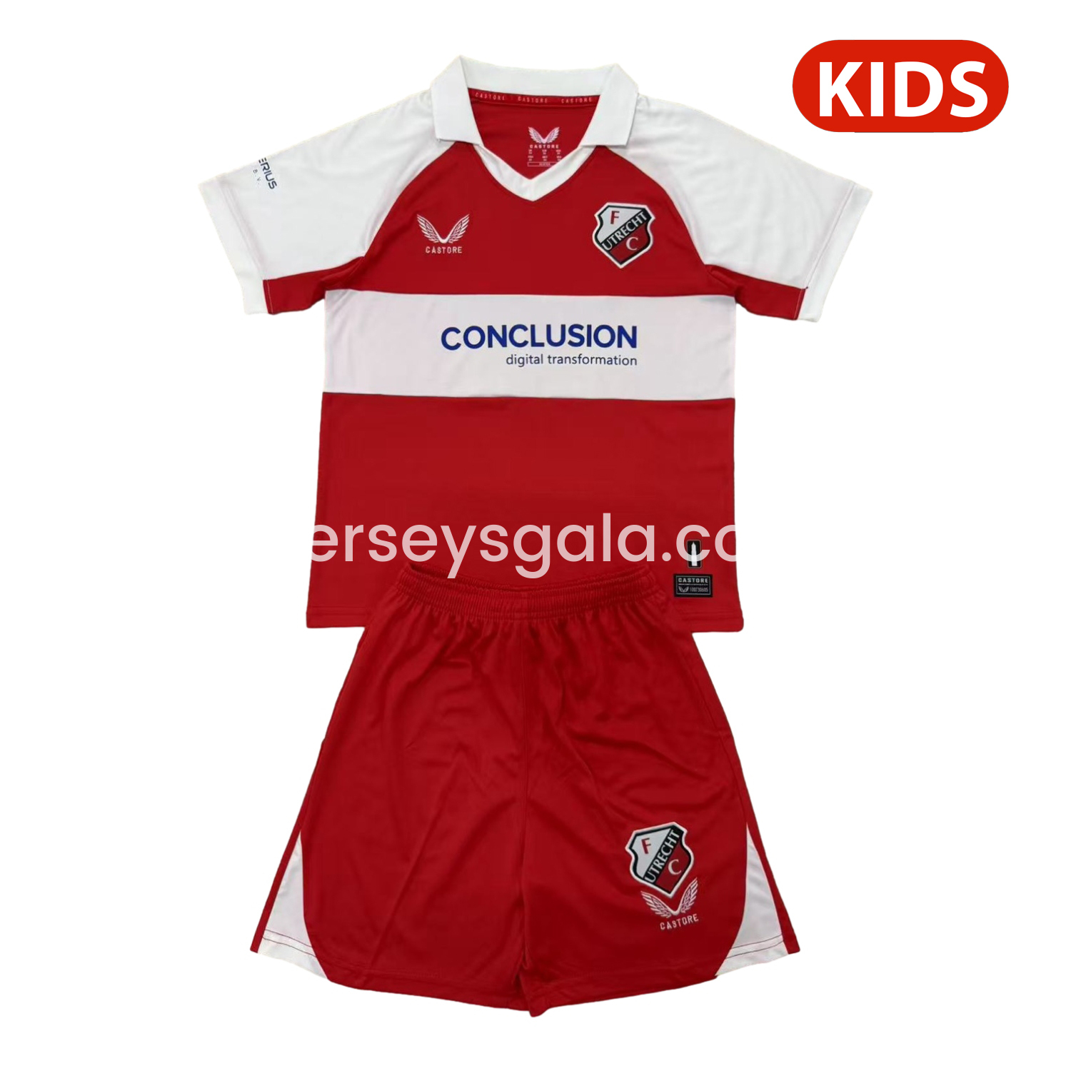 JerseysGala.com | Utrecht 24-25 Fourth Kids Kit -Customize Name, Number and Patch | Worldwide Shipping