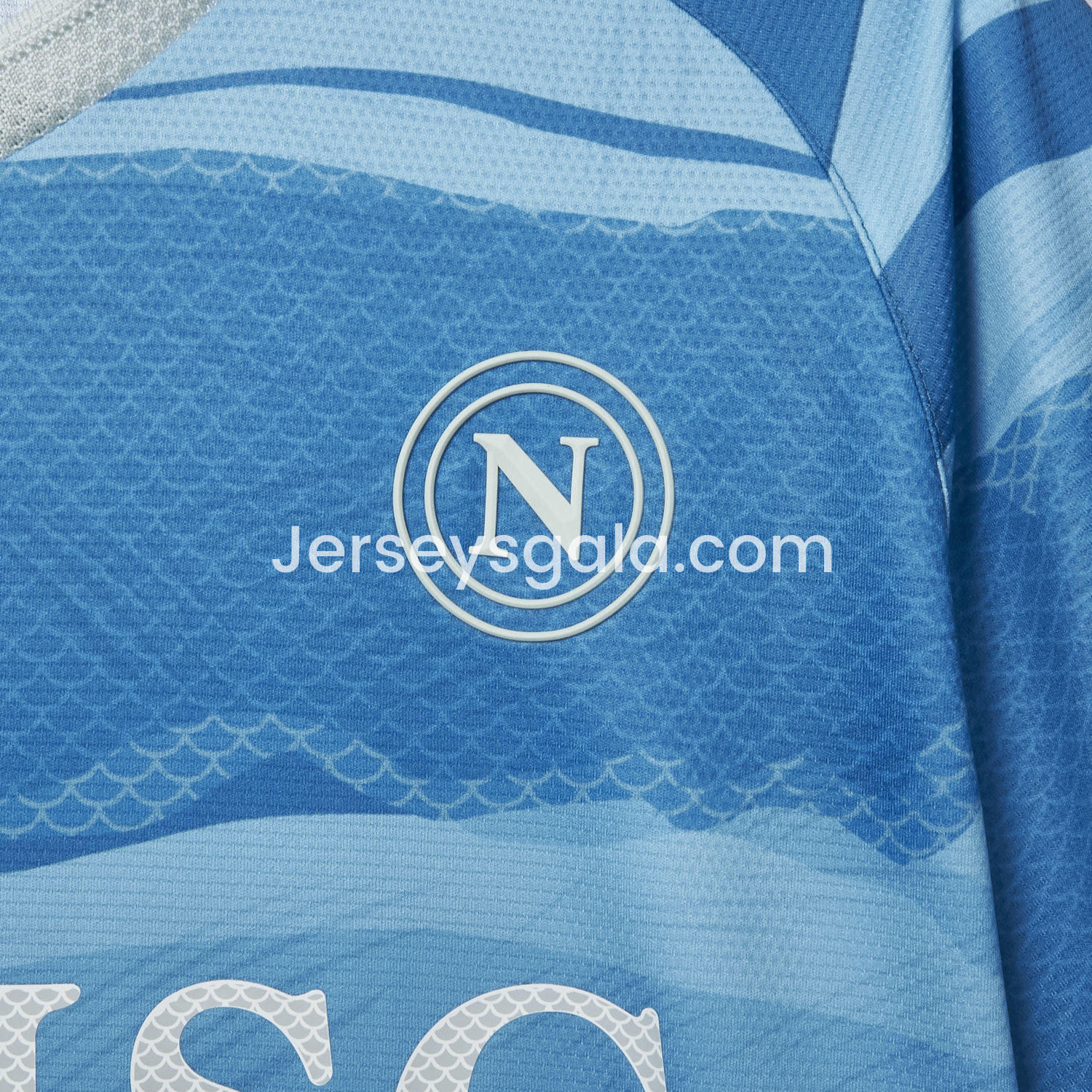 JerseysGala.com | Napoli 24-25 Partenope Special Edition Jersey - Fans Version -Customize Name, Number and Patch | Worldwide Shipping