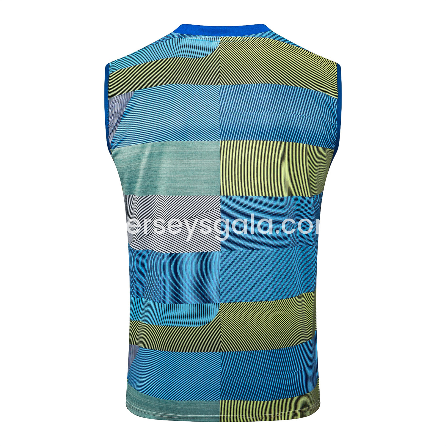 JerseysGala.com | Real Madrid 25-26 Vest Training Set - Blue-Gray Camouflage Vest and Black Shorts -Customize Name, Number and Patch | Worldwide Shipping