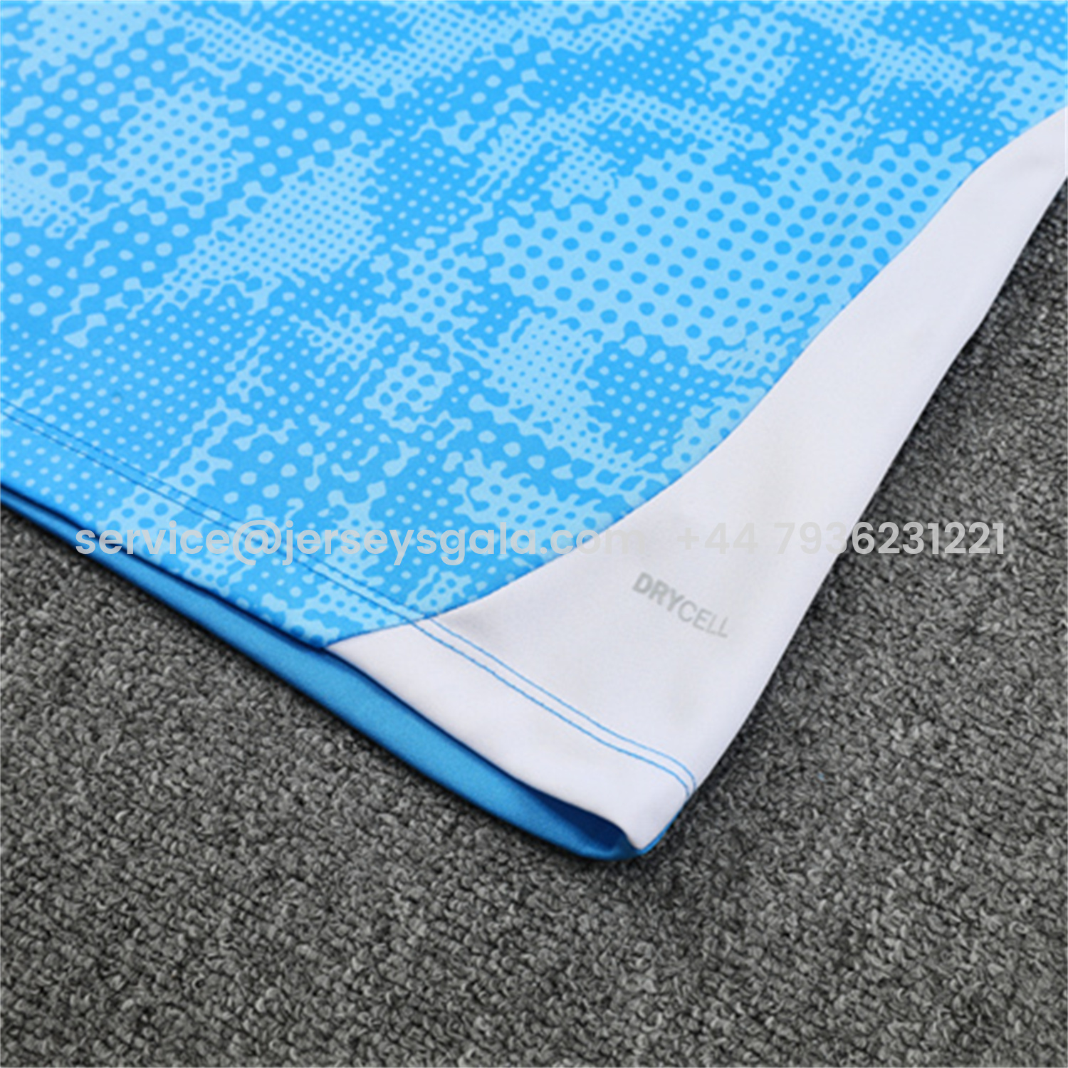 JerseysGala.com | Manchester City 25-26 Kids Long Sleeve Training Set -Light Blue Top & Deep Blue Pants -Customize Name, Number and Patch | Worldwide Shipping