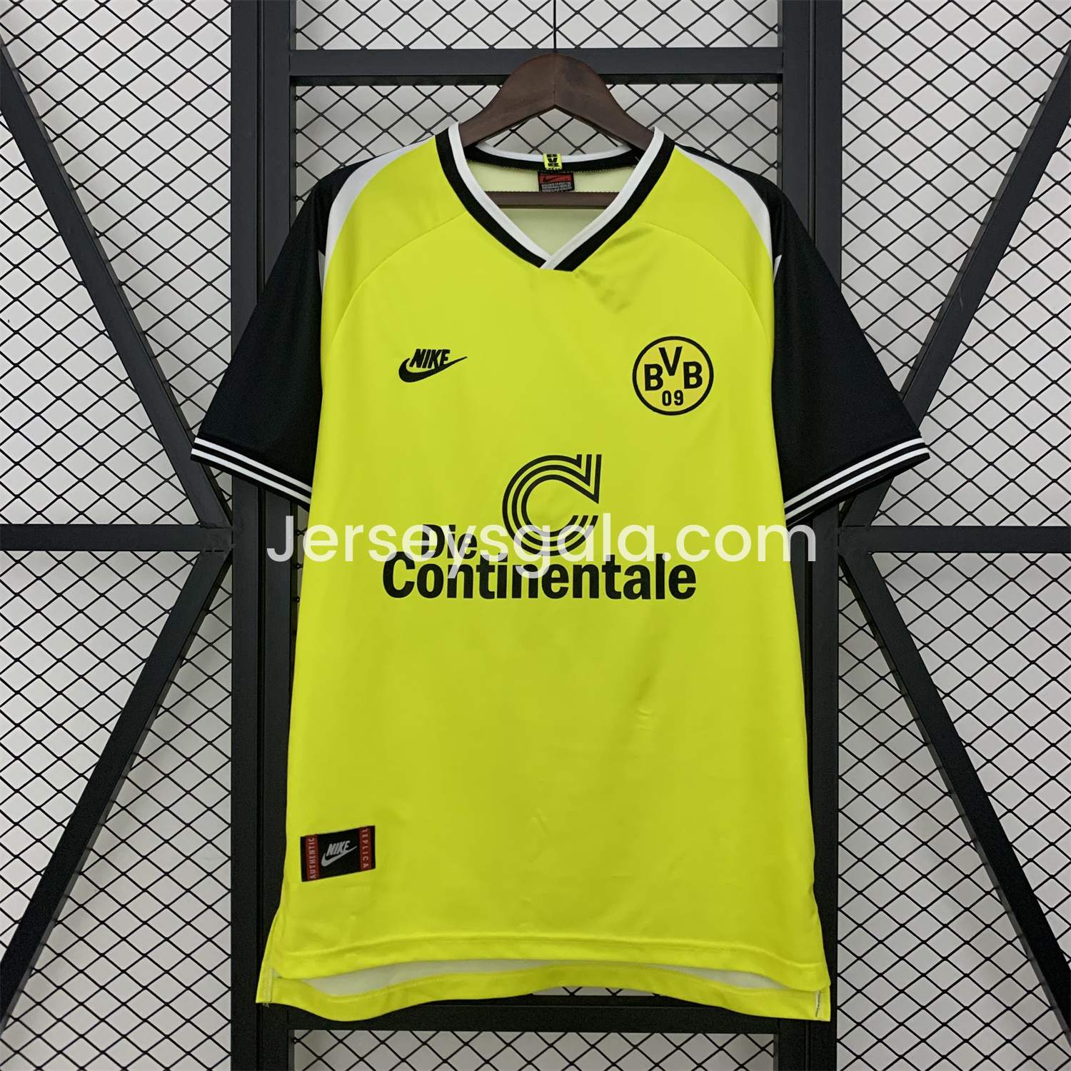 JerseysGala.com | Retro Dortmund 1995-96 Home Jersey -Customize Name, Number and Patch | Worldwide Shipping